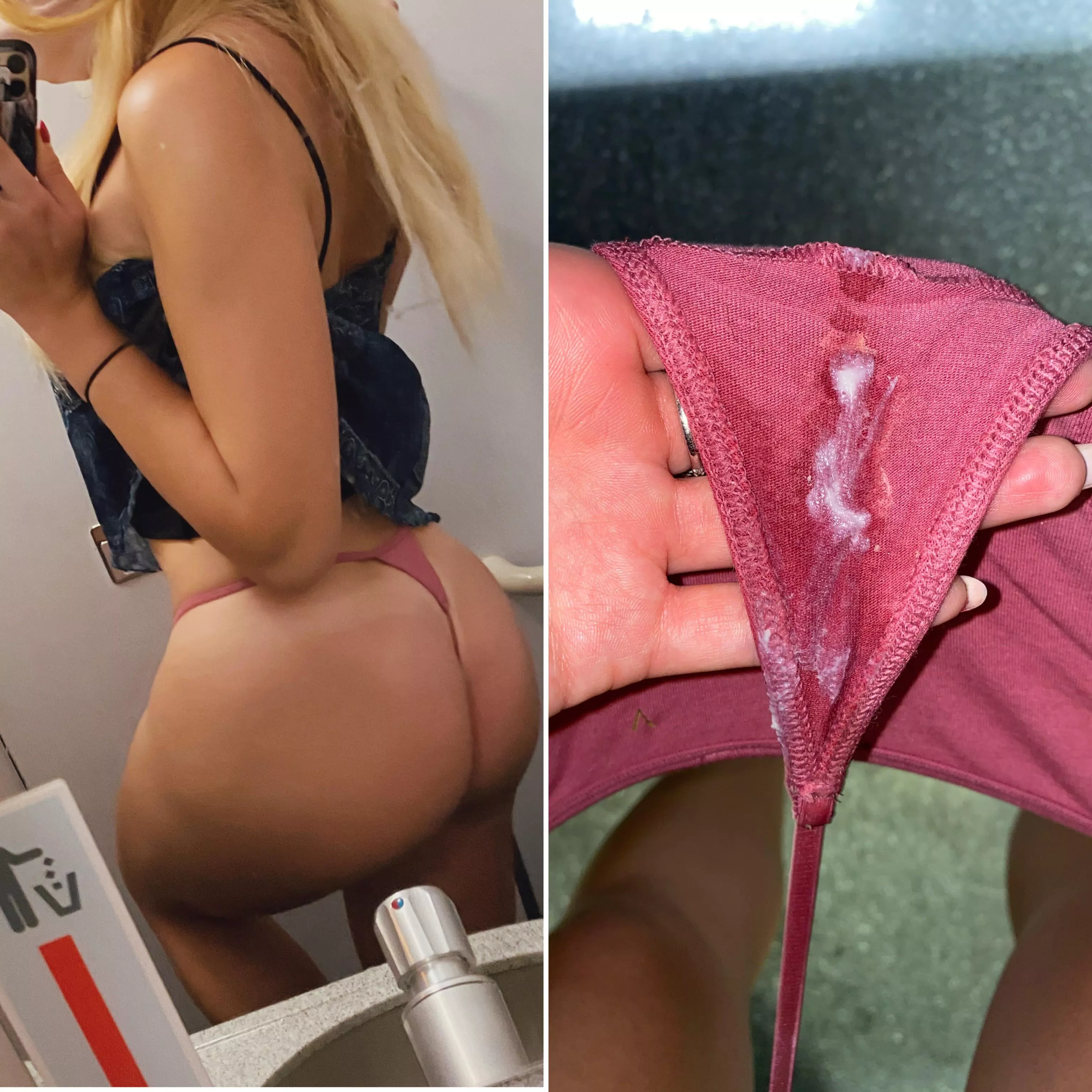 [f18][oc] They got so wet after the flight. Wanna smell my kitty through them?) 💦✈️ posted by LittleOneTwo3