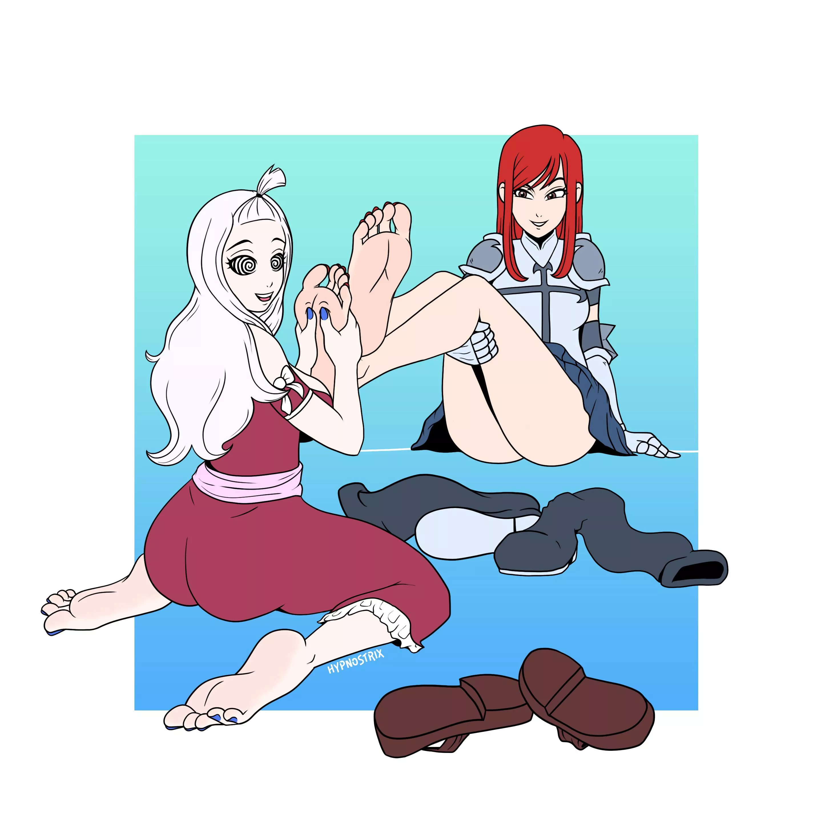 Fairy Tail Foot Rub [Fairy Tail] (HypnoStrix) posted by HypnoStrix