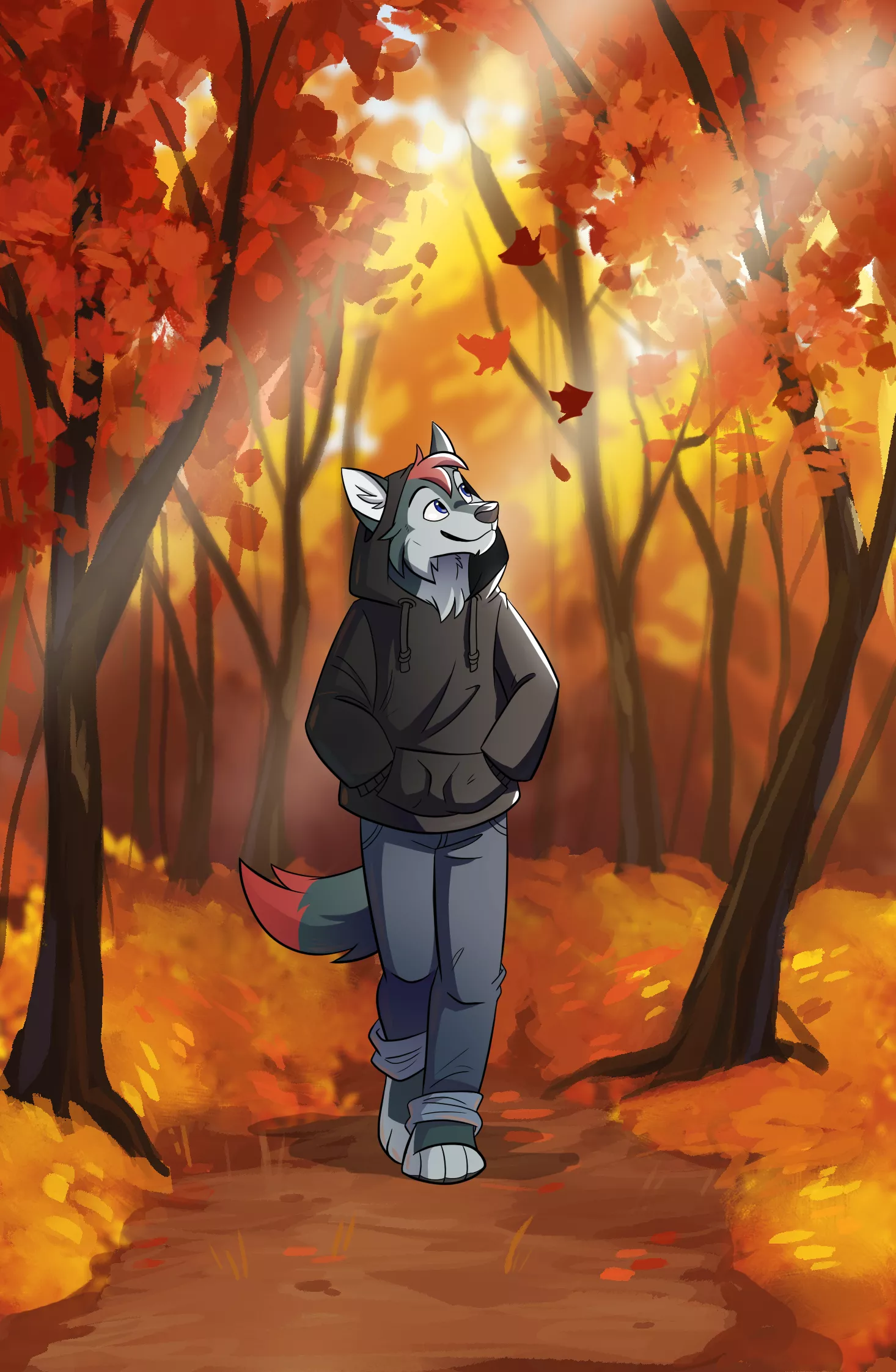 Fall Themed Commission (By:@Zukitz) posted by RegularIrregular_