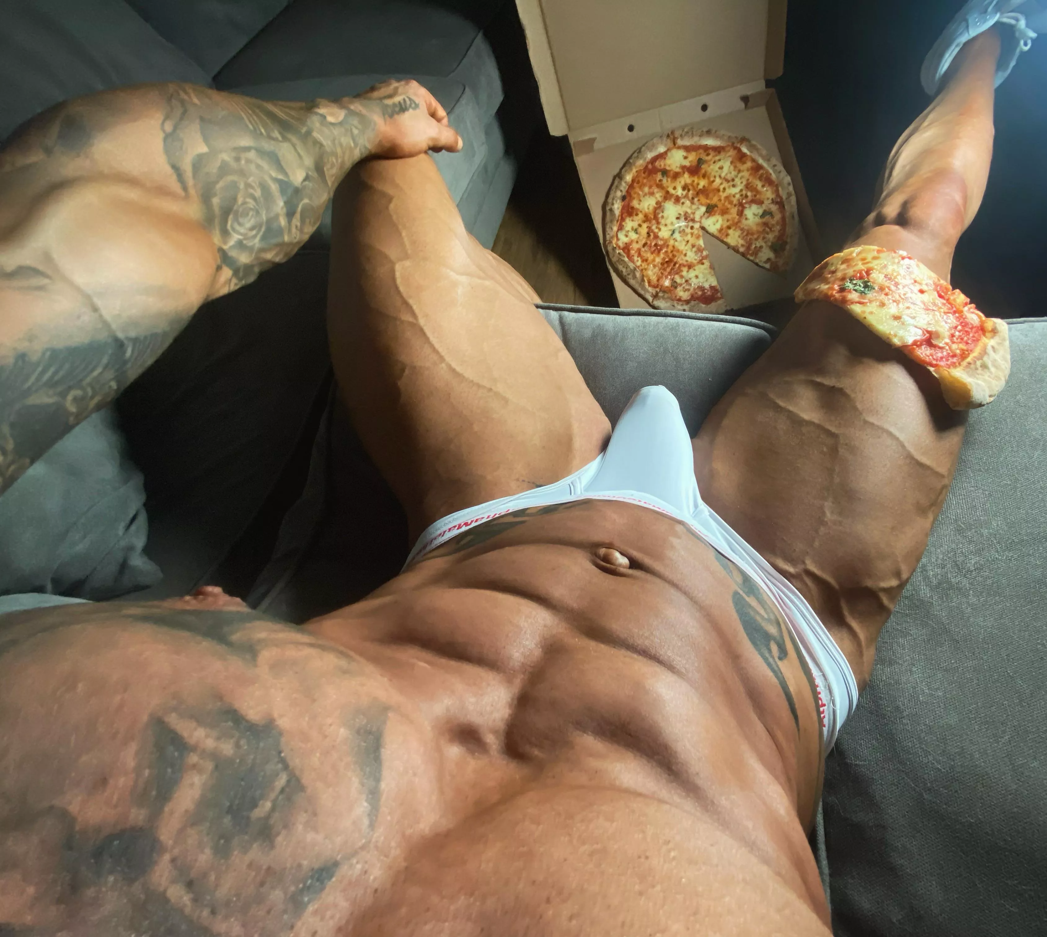 Fancy a slice with me posted by MuscleAlphaXXX