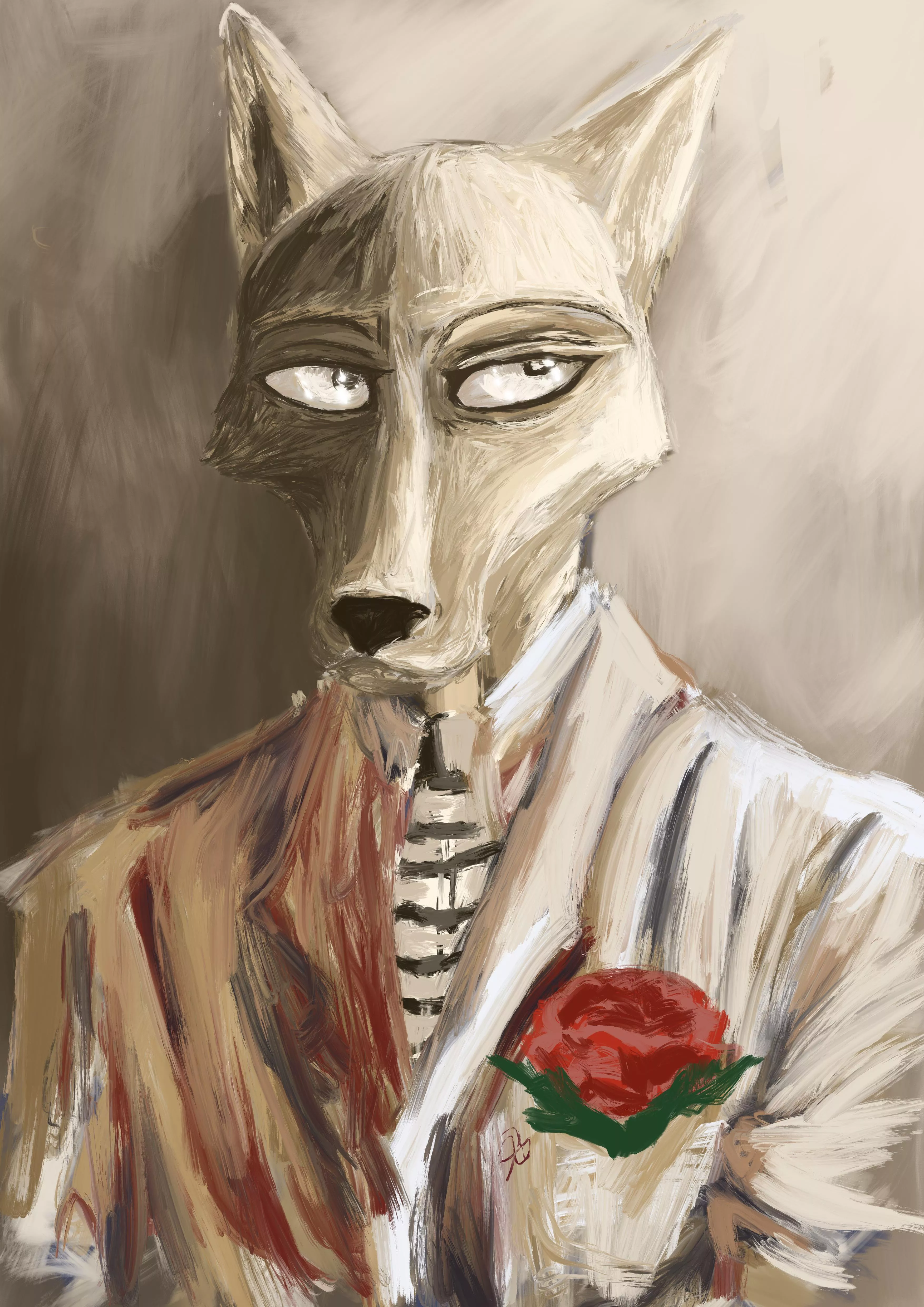 Fancy boi (fan art by me) posted by Amrys_art