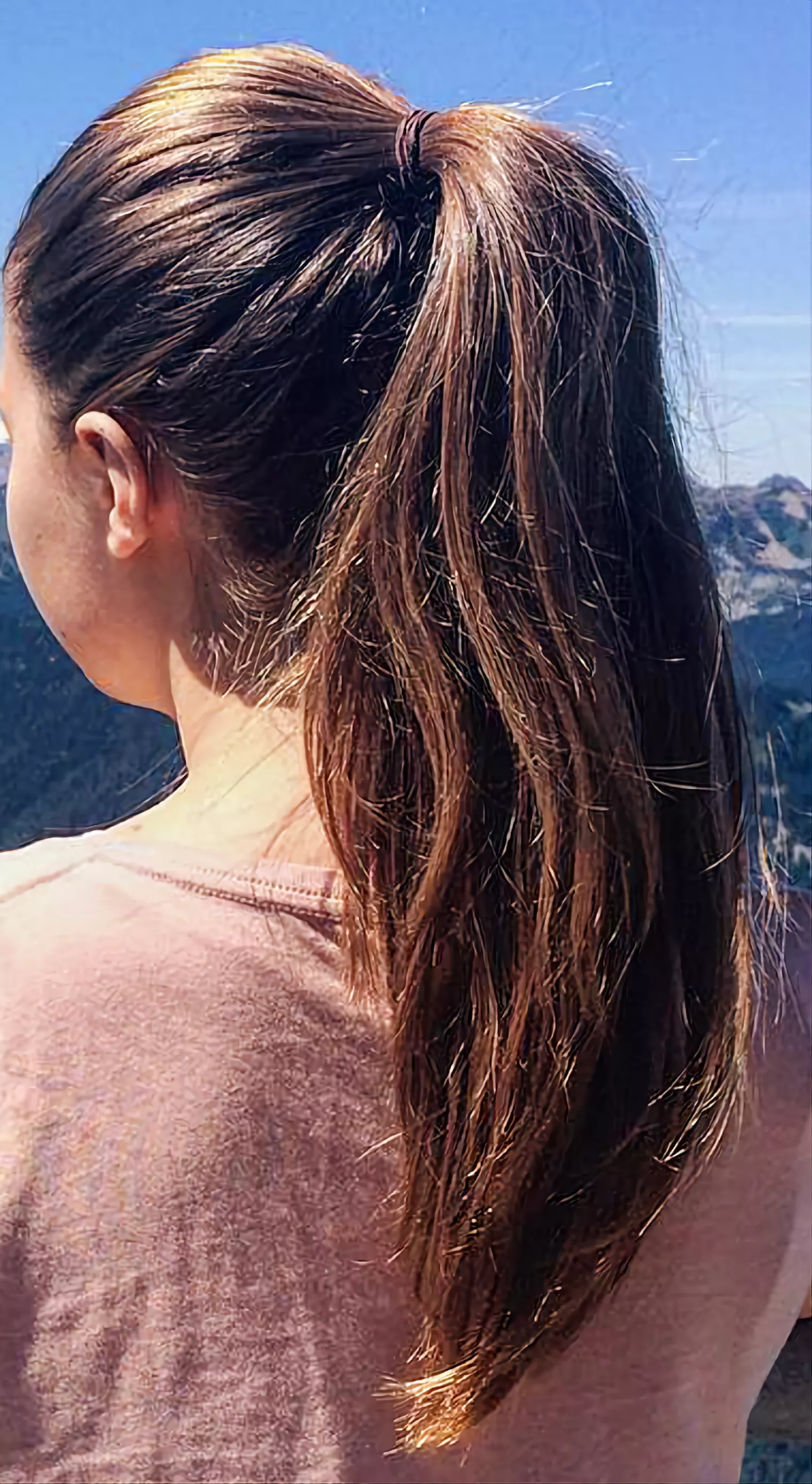 Fantastic hot brunette ponytail posted by maxsmithdfw13