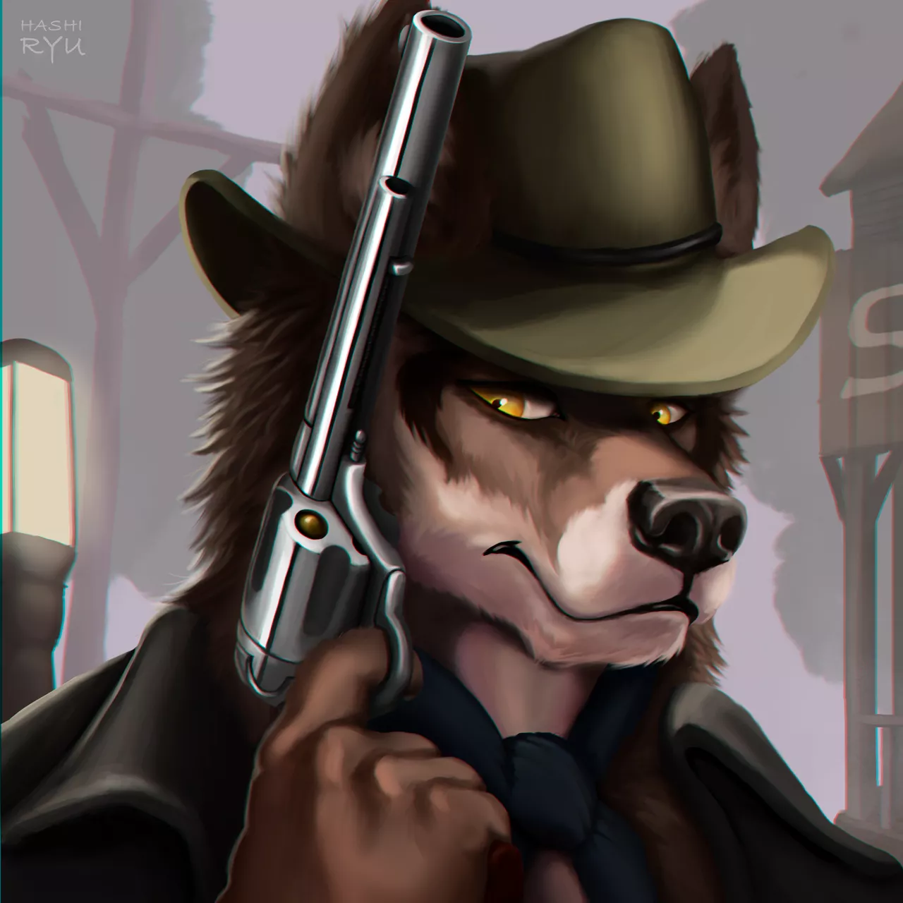 Fastest gun in the West (art by me: hashiryu/commissions open) posted by hashiryu