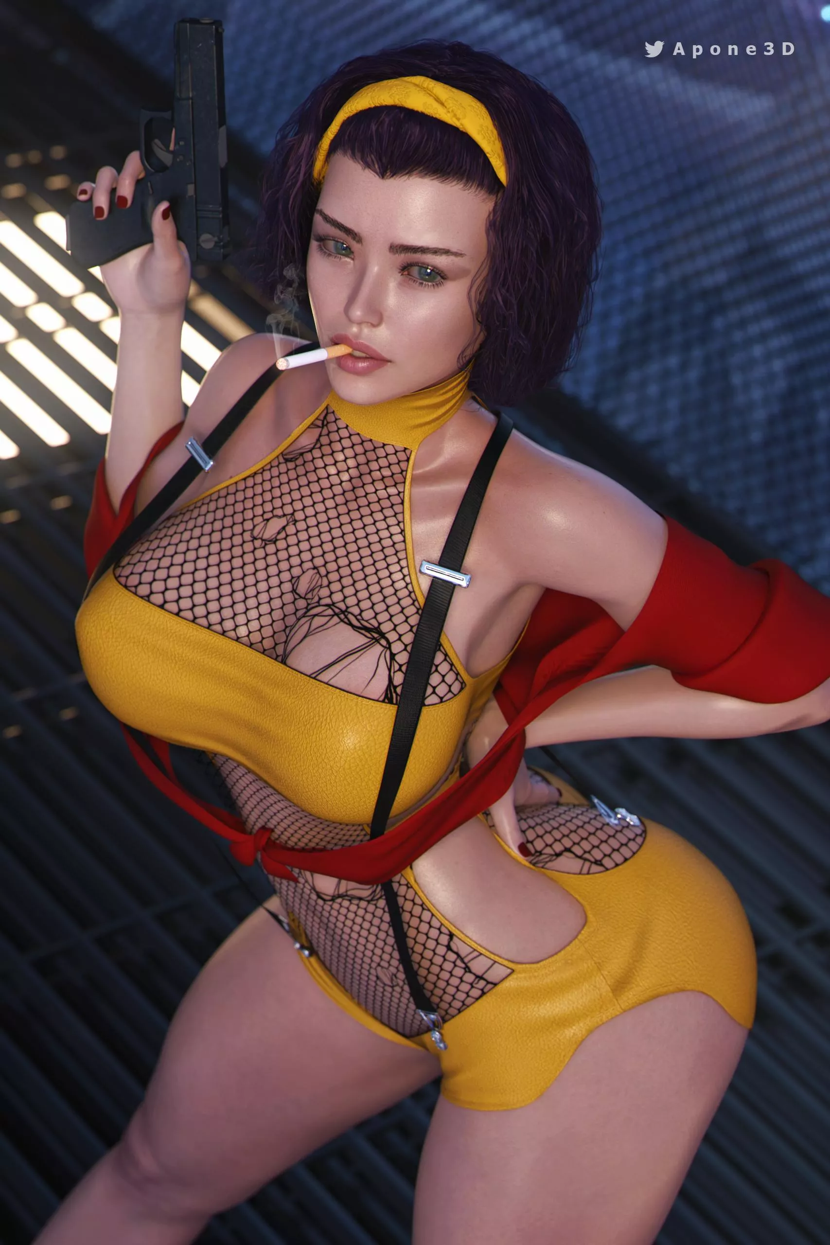 Faye Valentine (Apone3D) [Cowboy Bebop] posted by Kuro-Oji