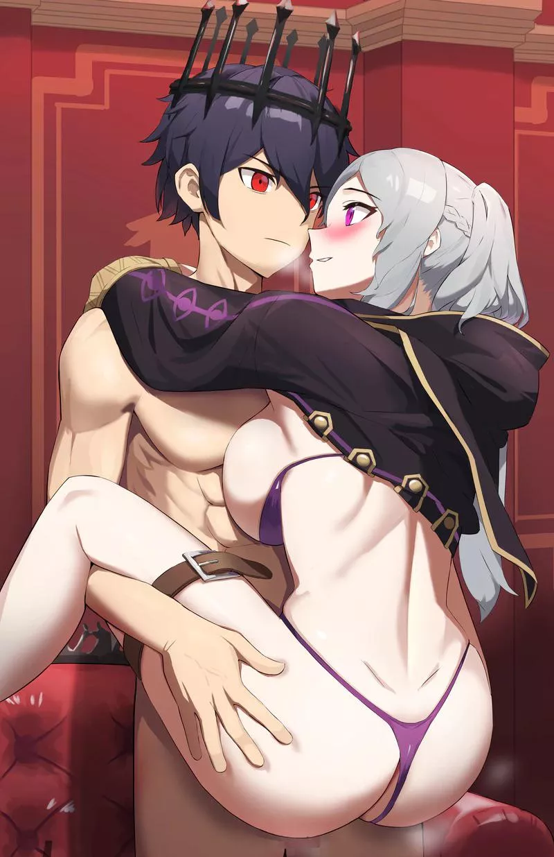 Fell Queen Robin/Grima and her Risen King Chrom (mazenda) posted by WHerb96