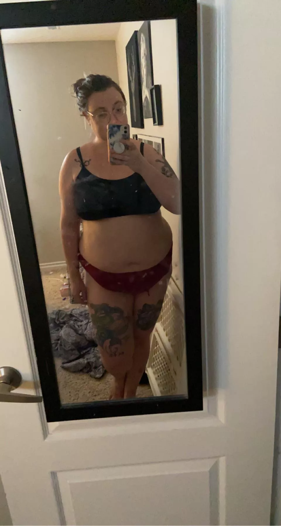 Felt cute in this little mismatched set! 🥰 posted by Ginger_weirdo444