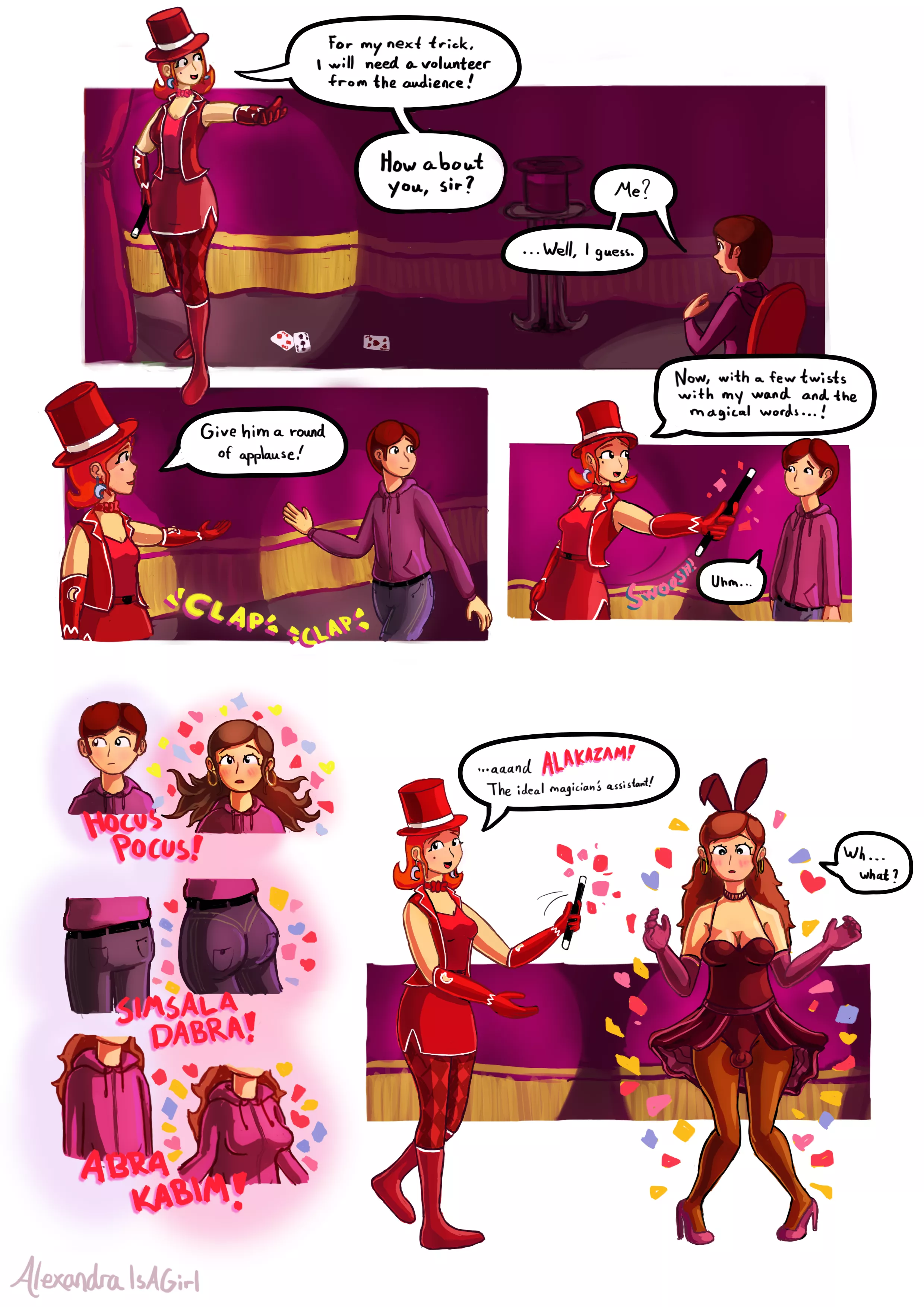 Feminized Into a Magicianâ€™s Assistant [MTF/TGTF] by AlexandraIsAGirl posted by DraconicQuill