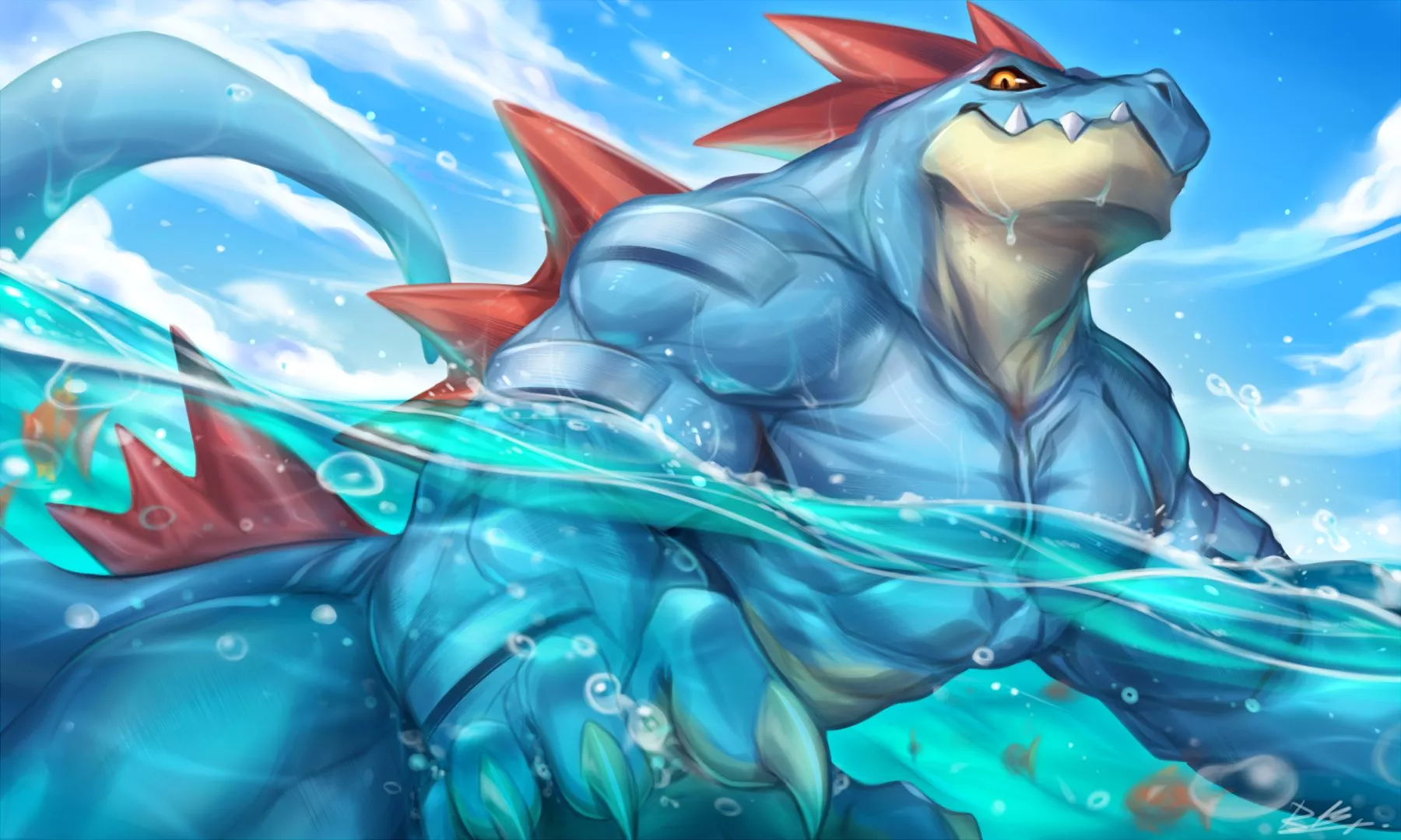 Feraligatr (Rabbity) posted by TangentYoshi