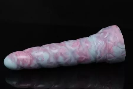 Finally got a named con pastel vulpine toy! Small/medium firmness. I’ll have to work up to it but I’m glad I could finally get one 💜 posted by fluffybludragon