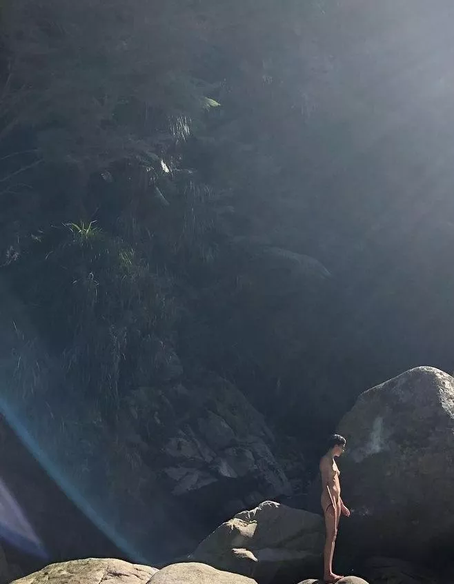 Finding peace at the falls with friends, getting used to this weird fucking body I was born in. cool posted by elspethgoessearching