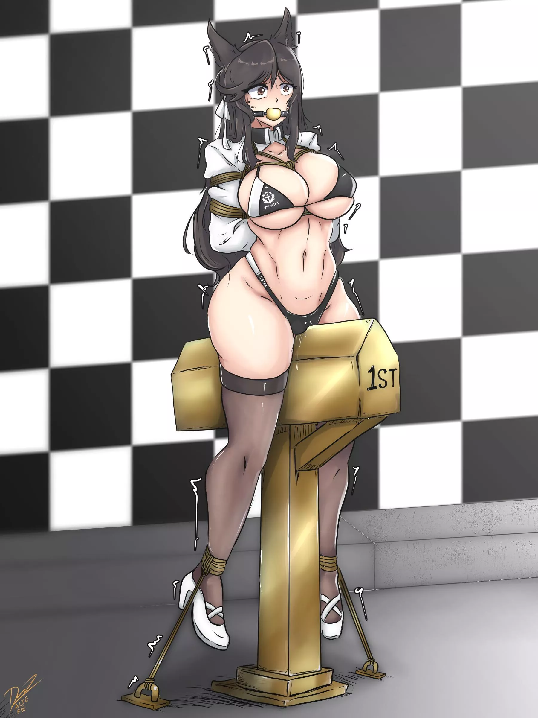 First place gets placed on the highest wooden horse. Is that a reward? posted by HentaiInside