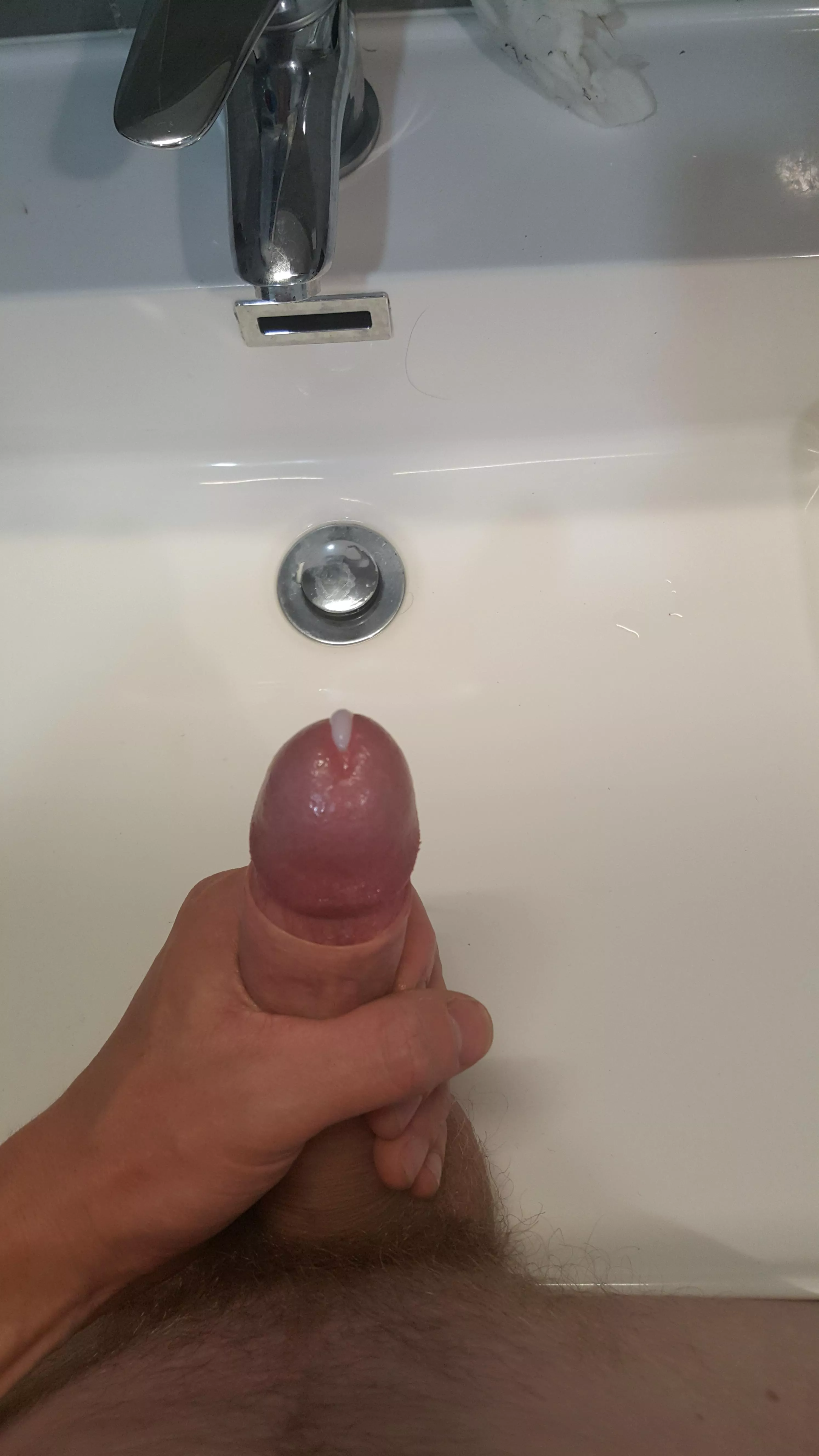 First post here, it's a rubbish pic but it's my cum, keen to do more though posted by -enigma--