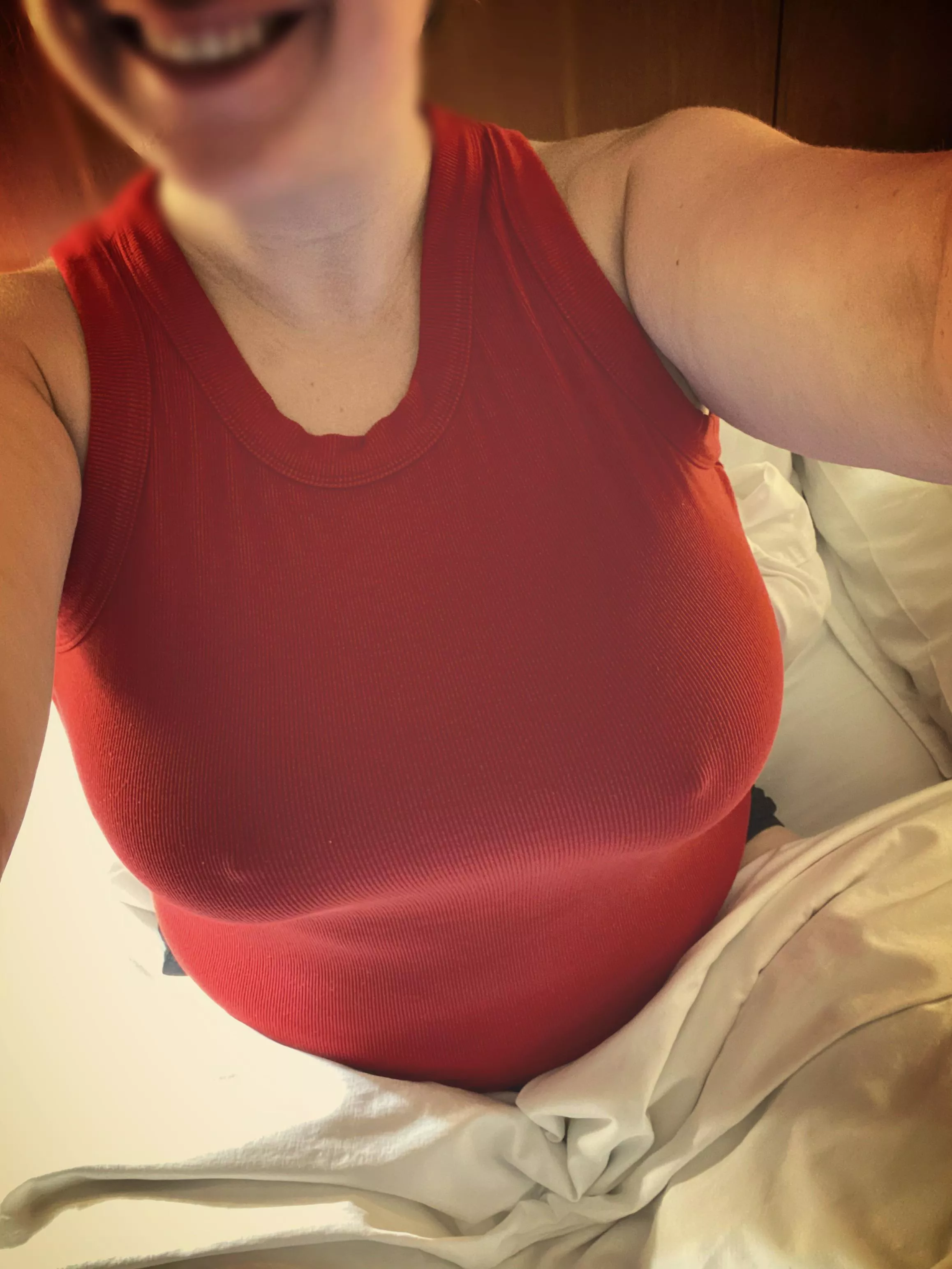 First post in this subreddit! Personally, I love going braless! posted by DrDP420