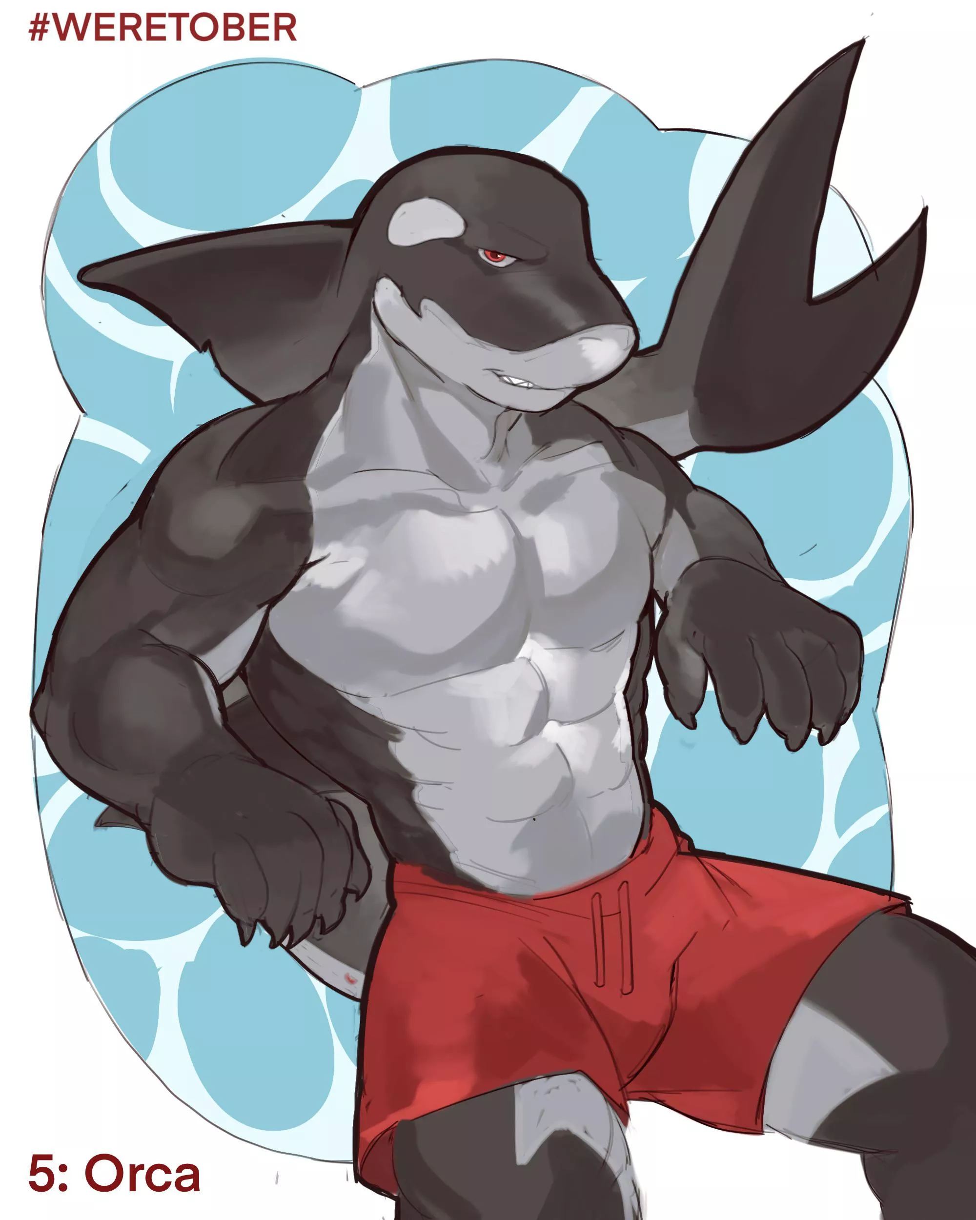 First time making an orca for #Weretober, day 5! What do you think? (Twitter:Safarxbar) posted by Safarxbar