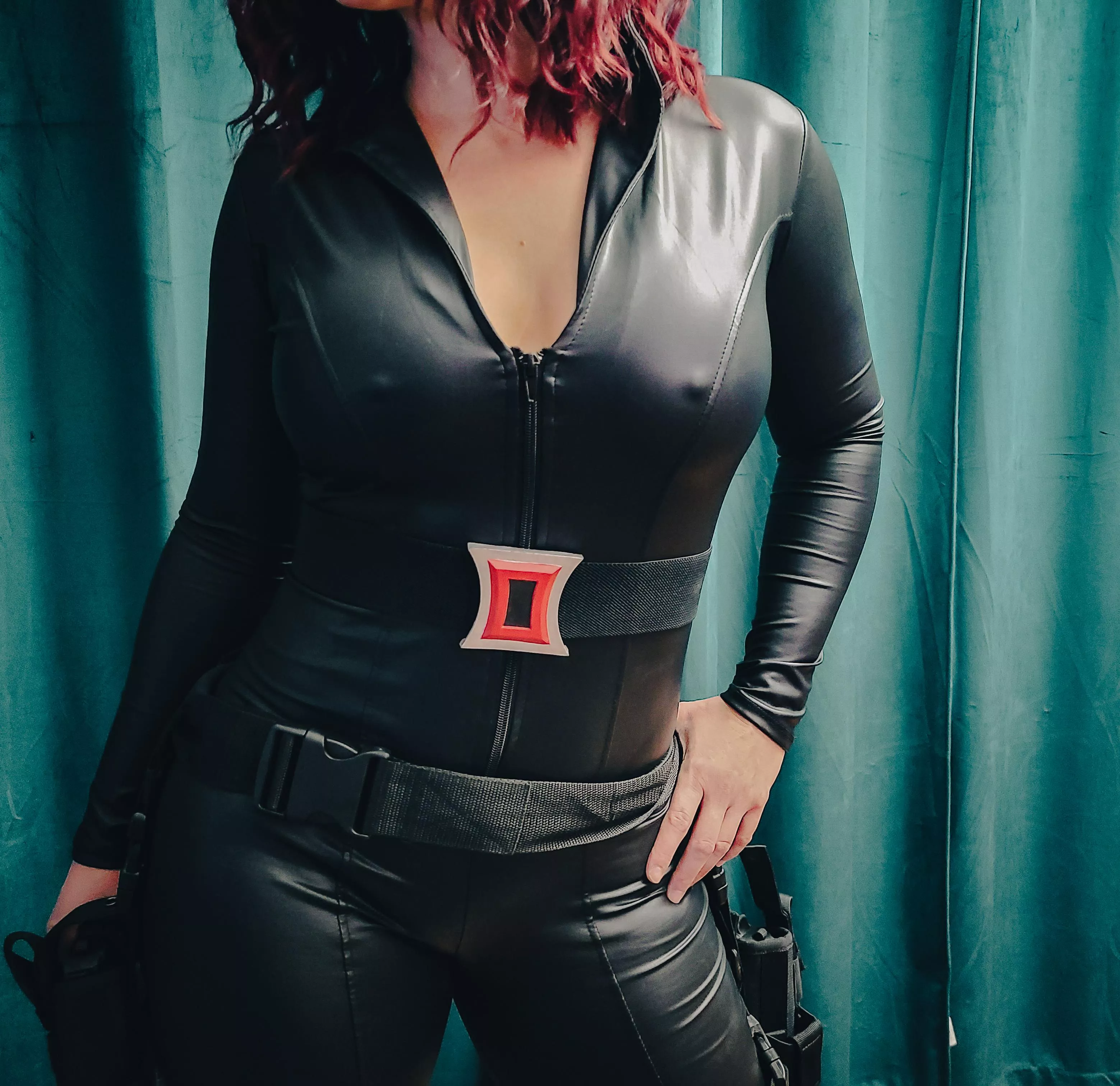 First time taking images of my Black Widow cosplay, I'm sure its a bit overdone, but happy with how it turned out. posted by peachbuttbananafire