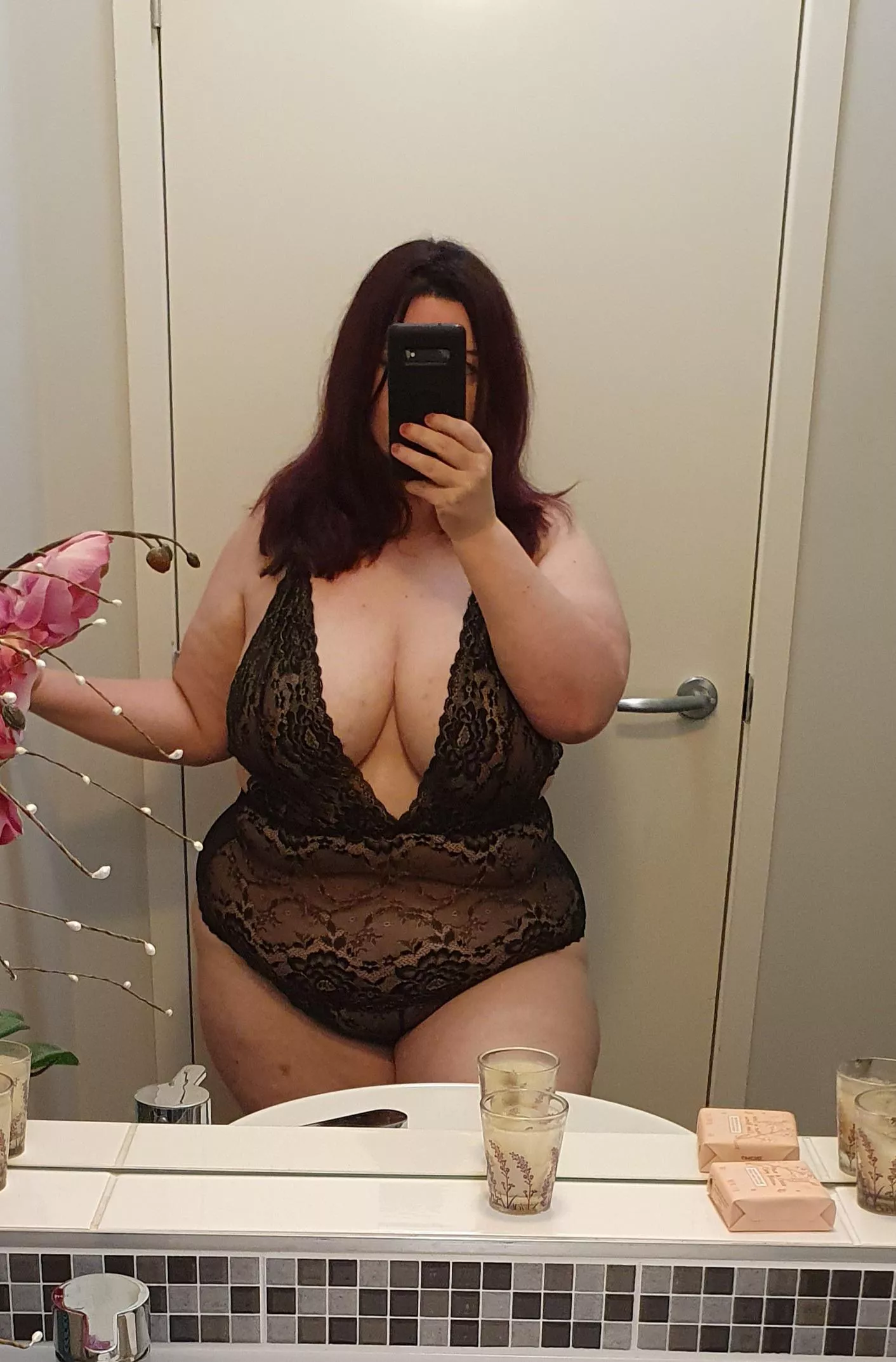 First time wearing this outfit in 2 years, I'm pleased to say it still fits and now you get to enjoy it too 😁 [OC] posted by curvesforshow