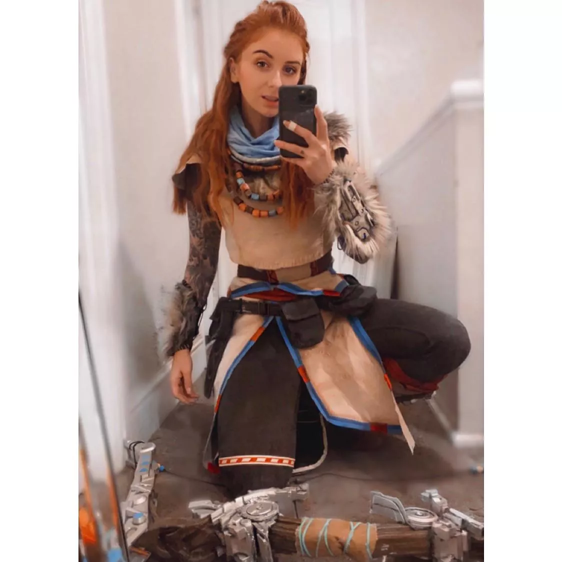 First try on of my new Aloy Cosplay ðŸ¥º itâ€™s been on my list for about 3/4 years and I finally did it! ðŸ˜­ posted by Amyjay04