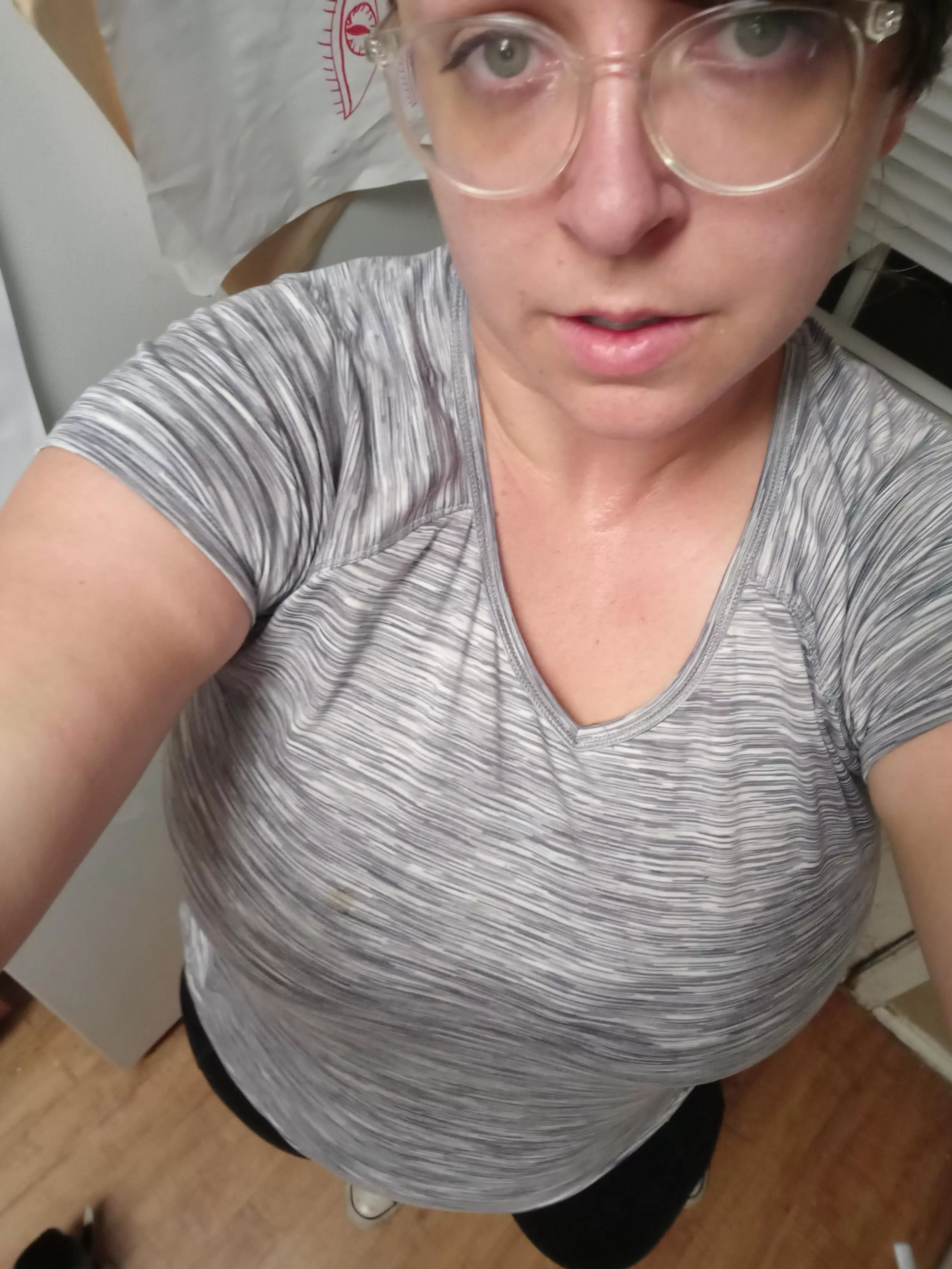 First workout in a while I got super sweaty posted by AWurm071208