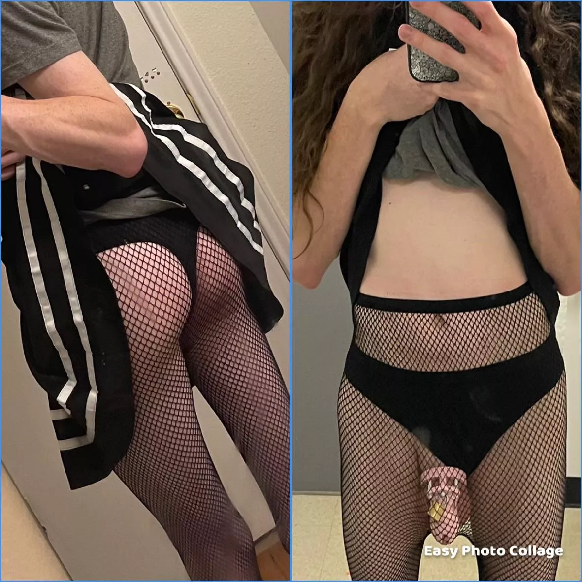 Fishnets make everything look better. Don’t you agree ? posted by ShySissySamantha