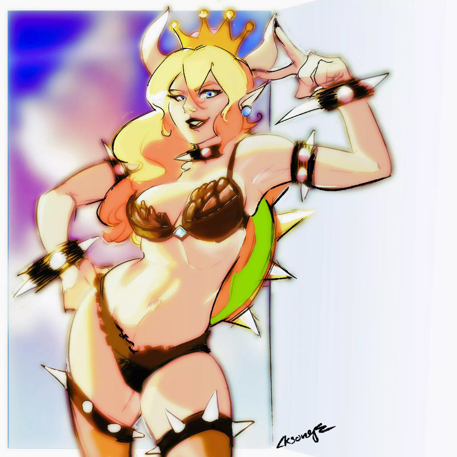 Fit Bowsette (cksongz)[mario] posted by Cksongz