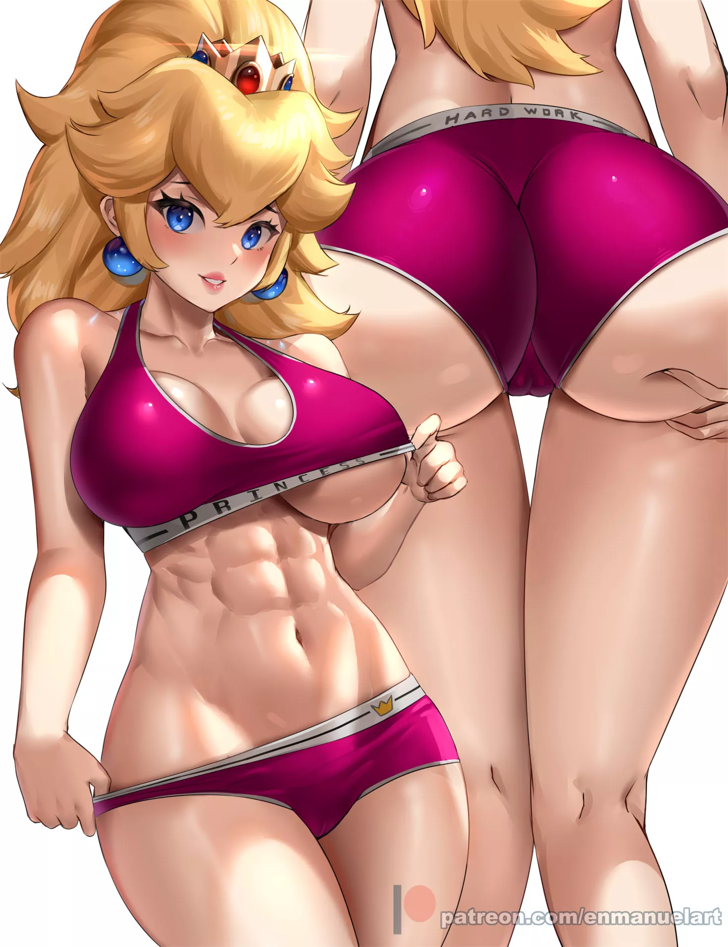 Fit Peach (Enmanuelart) [Super Mario Bros] posted by BruhSoundEffect1