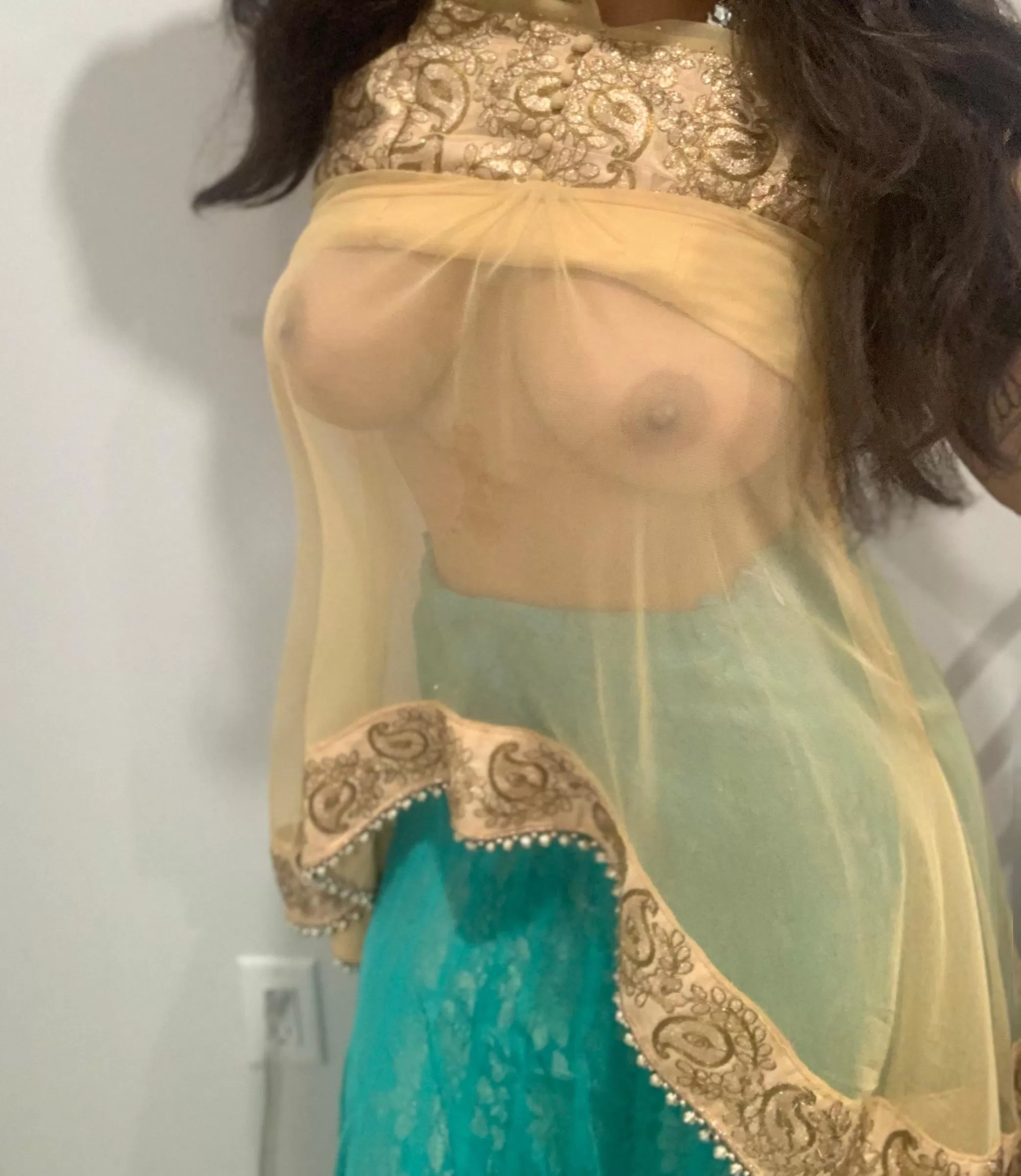 Flashing my tits in my sexy Indian outfit is WAY more fun than when I wear regular clothes ðŸ˜œ posted by AmritaRaii