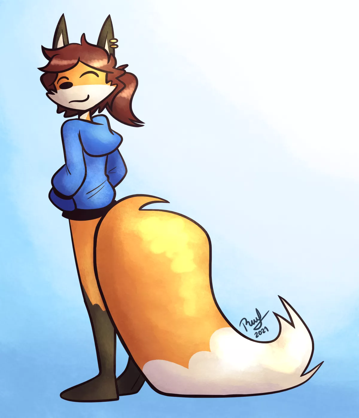 Fluffy Tail (by me) posted by RafVicAlv