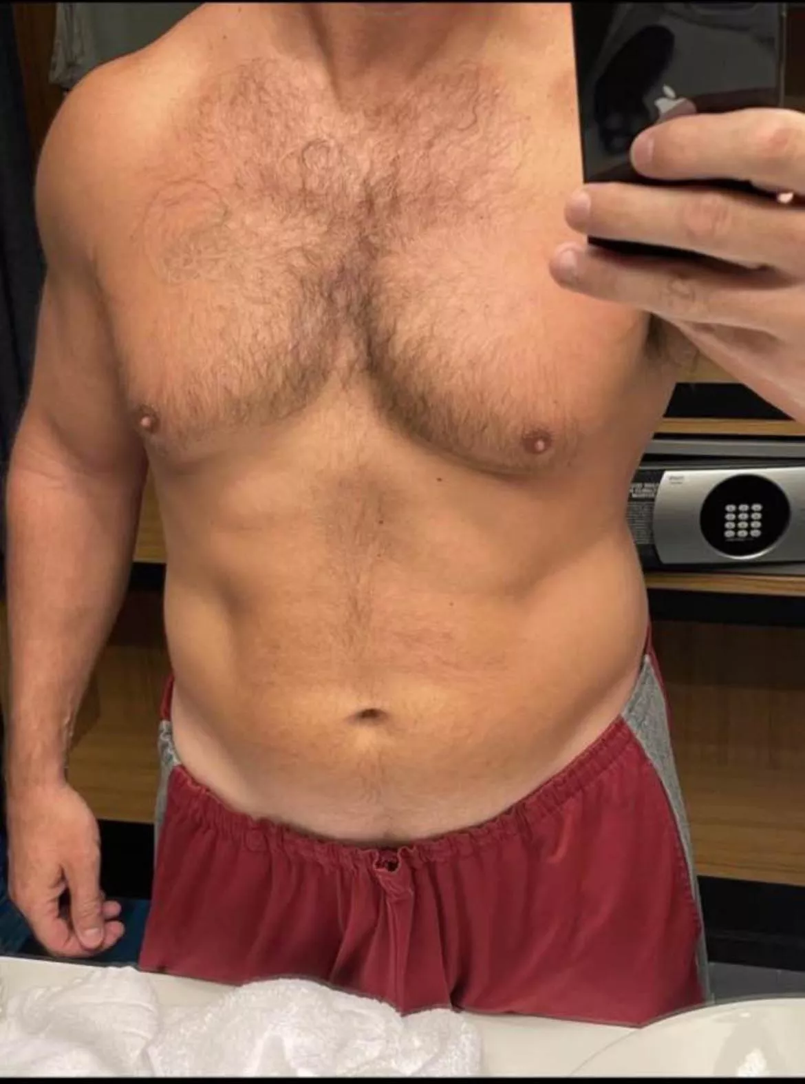 For the ladies: Is this too much chest/belly hair or should it be clean-shaven? posted by FlaFunCouple321