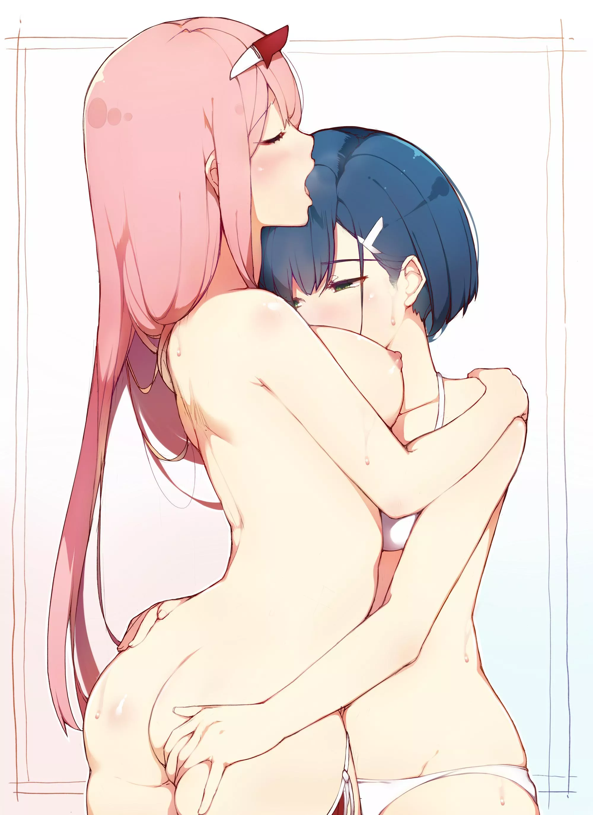 “Forget Hiro Ichigo and ‘come’ with me” 😏 [Darling in the Franxx] (Credit: Kimoshi) posted by _YURILVR