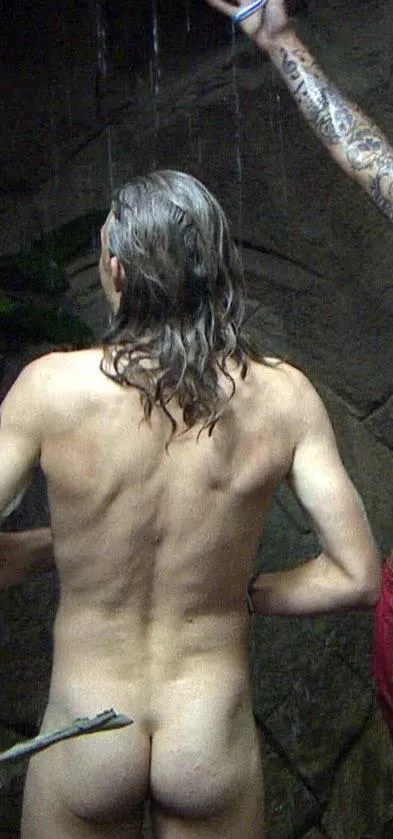 Former English footballer Jimmy Bullard, naked on I'm a Celebrity, Get me out of Here posted by thecornucopia