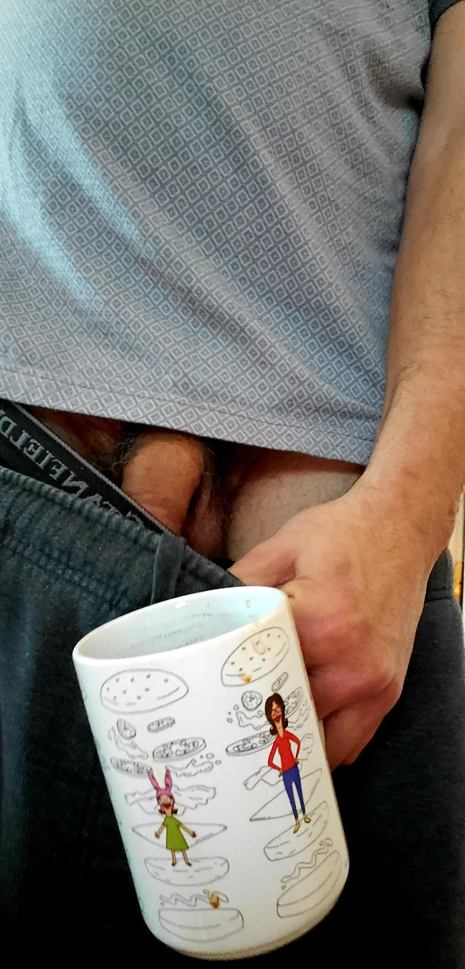 Found pants on this frosty Tuesday stay warm find a snuggle buddy 😈☕☕😈 and more coffee😘 posted by Chad6_9wick