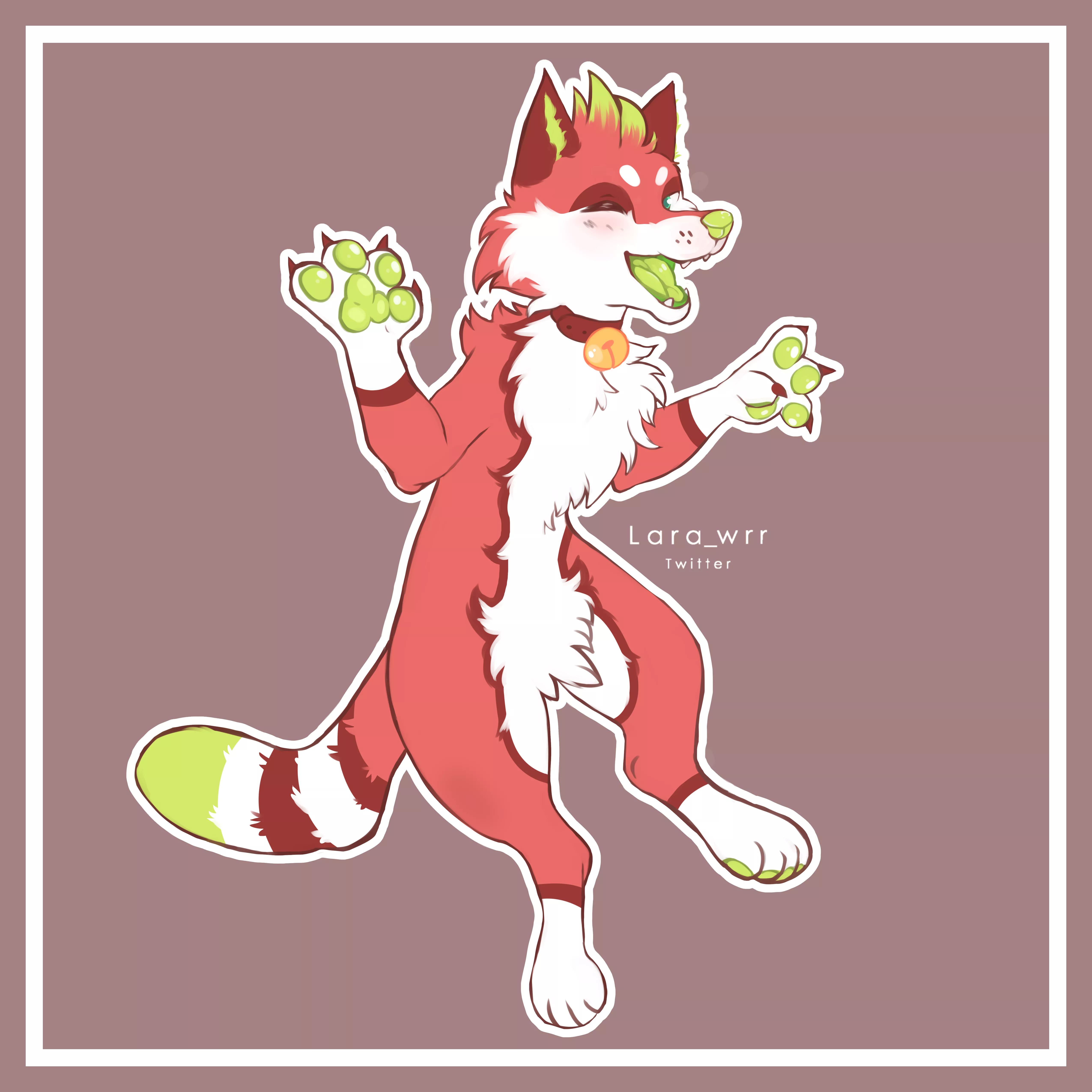 Fox Alvin🌈🌱 [Art by me, Lara_wrr on Twitter] posted by Lara_wrr