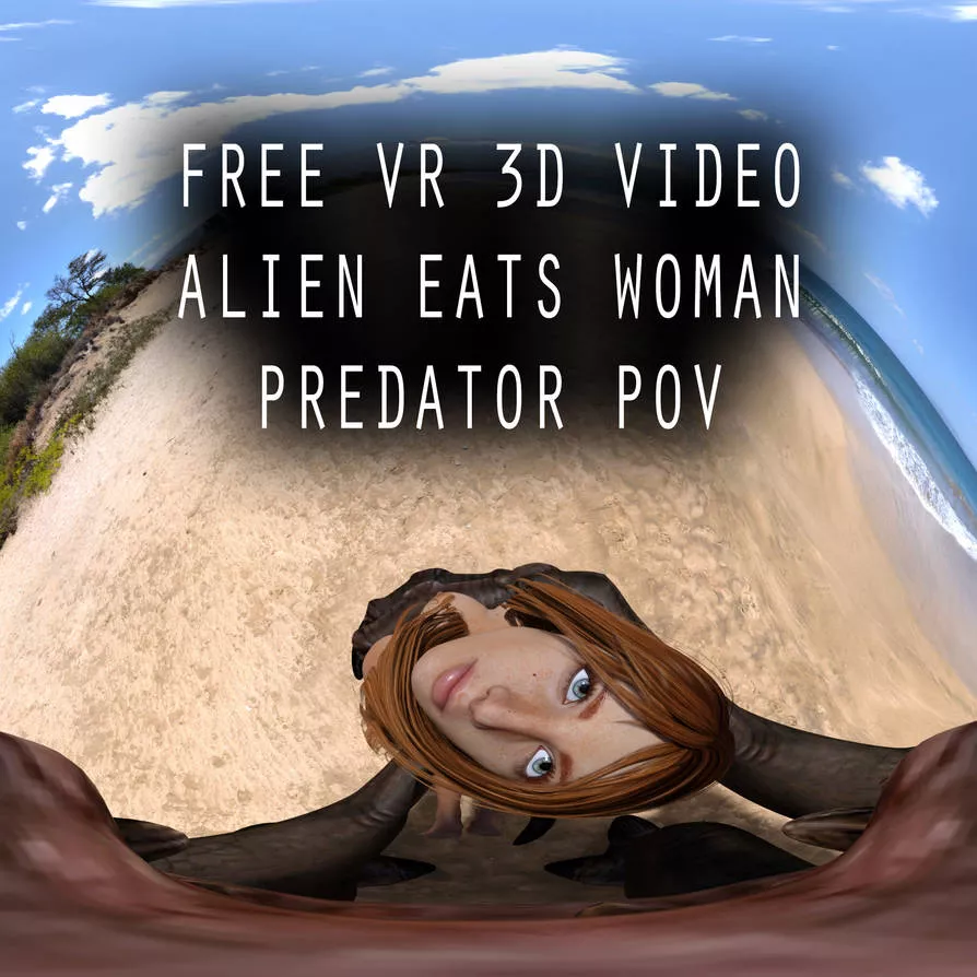 (FREE) VR Animation: Rancor Eats Beach Girl (?/Rancor)(F/Human)(Soft)(Oral)(submissive)(nsfw)(OC: WormsignVore Animations) posted by WormsignVore