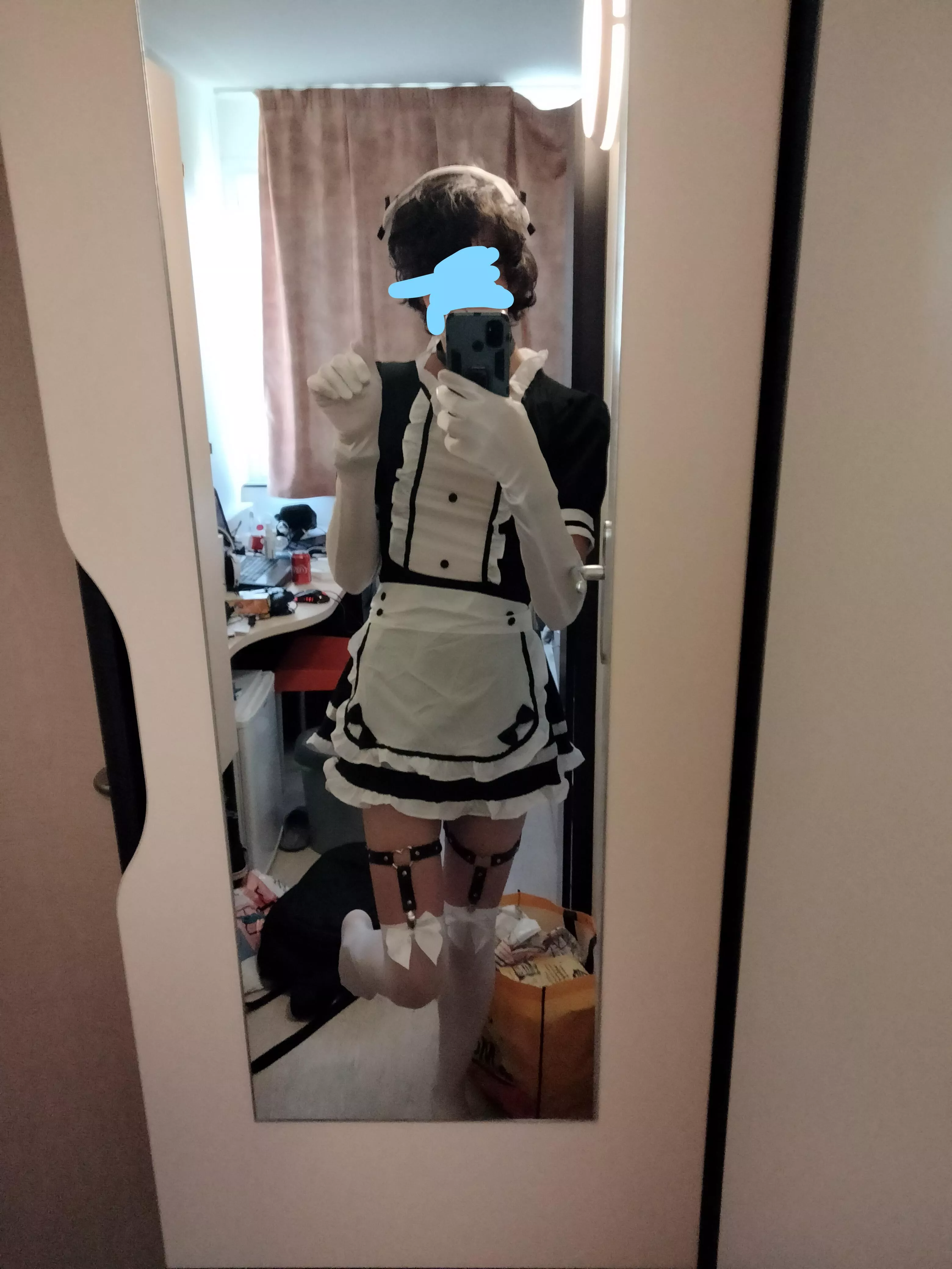 French Tgirl maid has arrived for you, Master UwU posted by Nei-Chan-