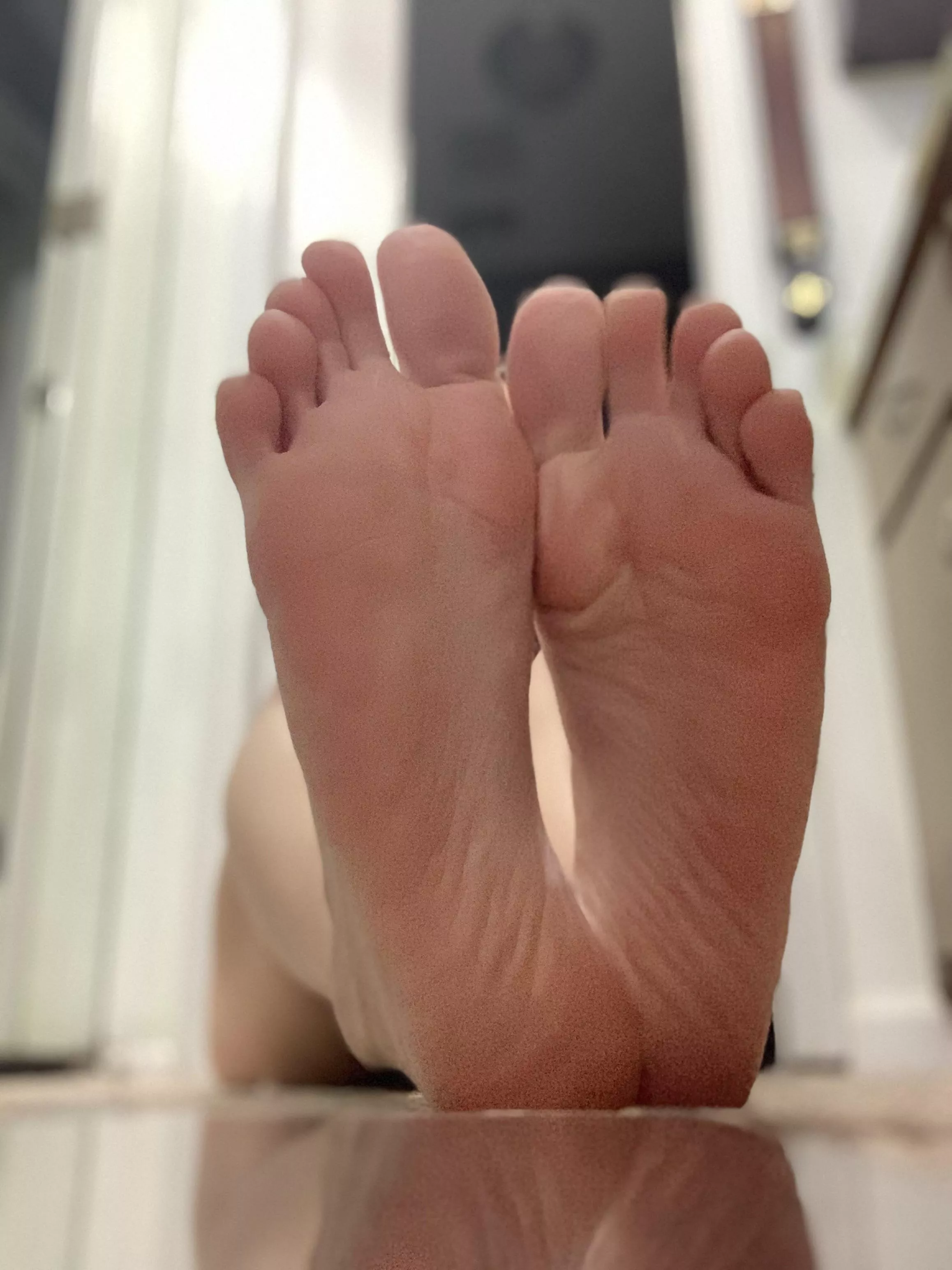 Fresh outta the shower 👣🧼💦🚿 posted by Ohyeahnototally