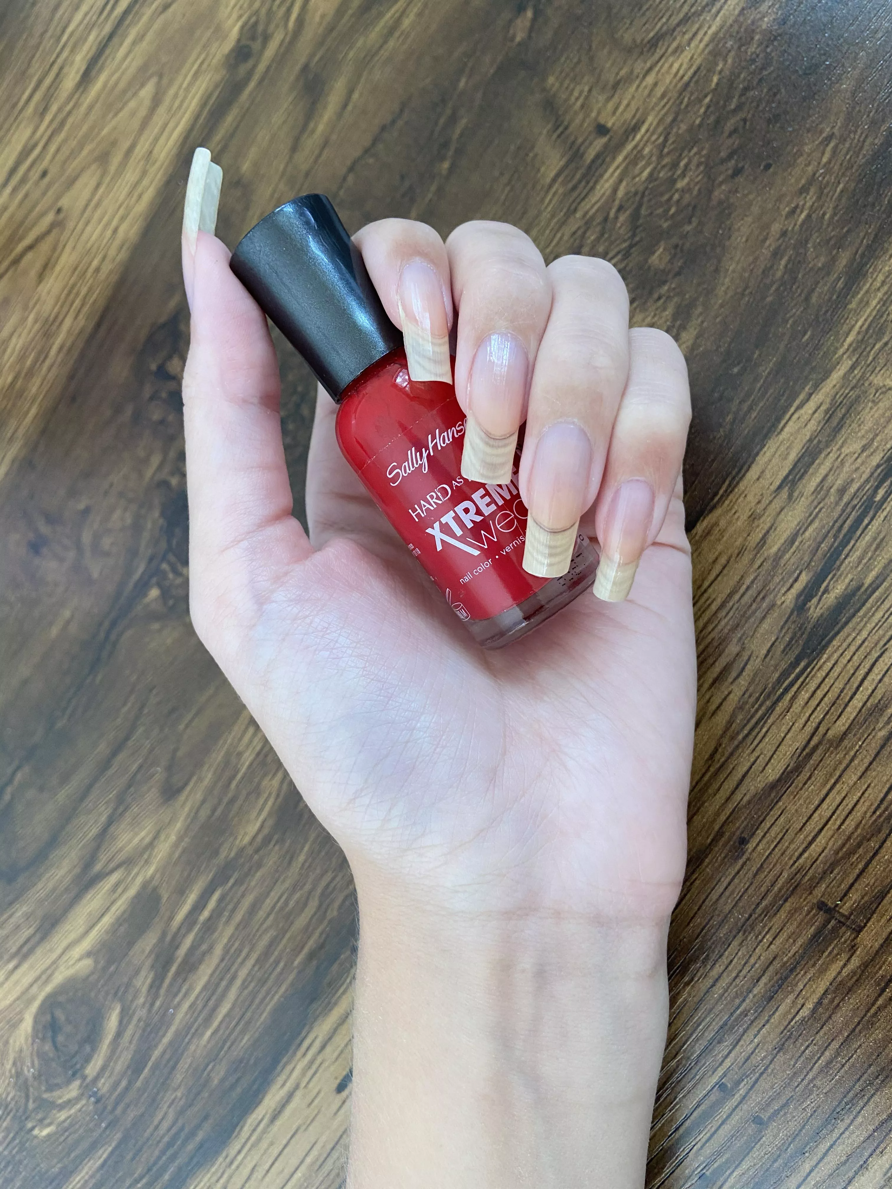 Freshly trimmed natural nails...Are you ready for this ravishing red?! posted by Justataste96