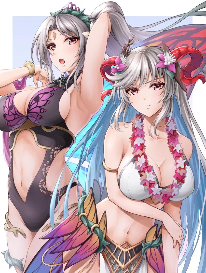 Freyja and Plumeria [Fire Emblem] posted by Terran117