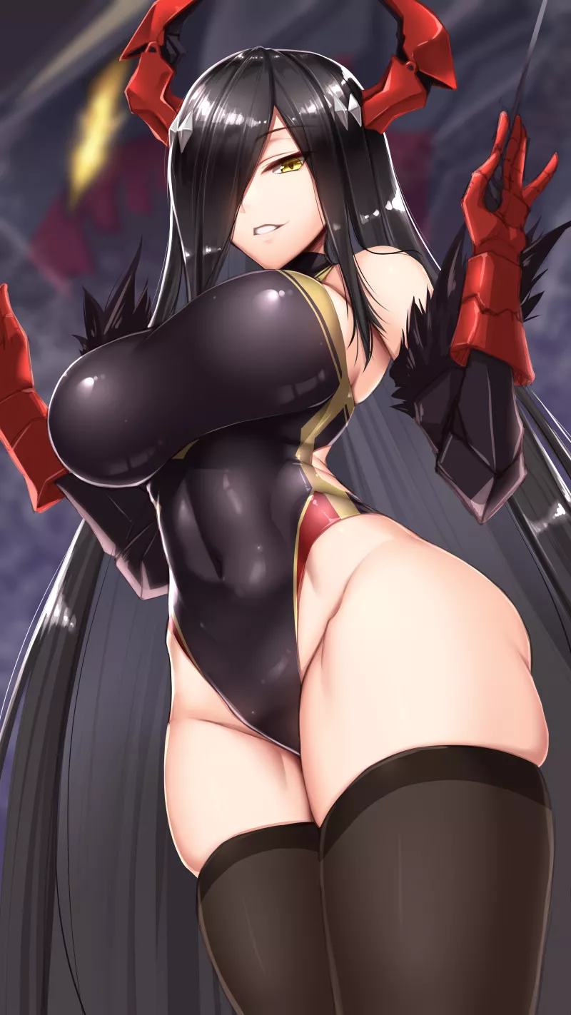 Friedrich Der Grosse Highleg Swimsuit (Shuugetsu Karasu) [Azur Lane] posted by sequence_string