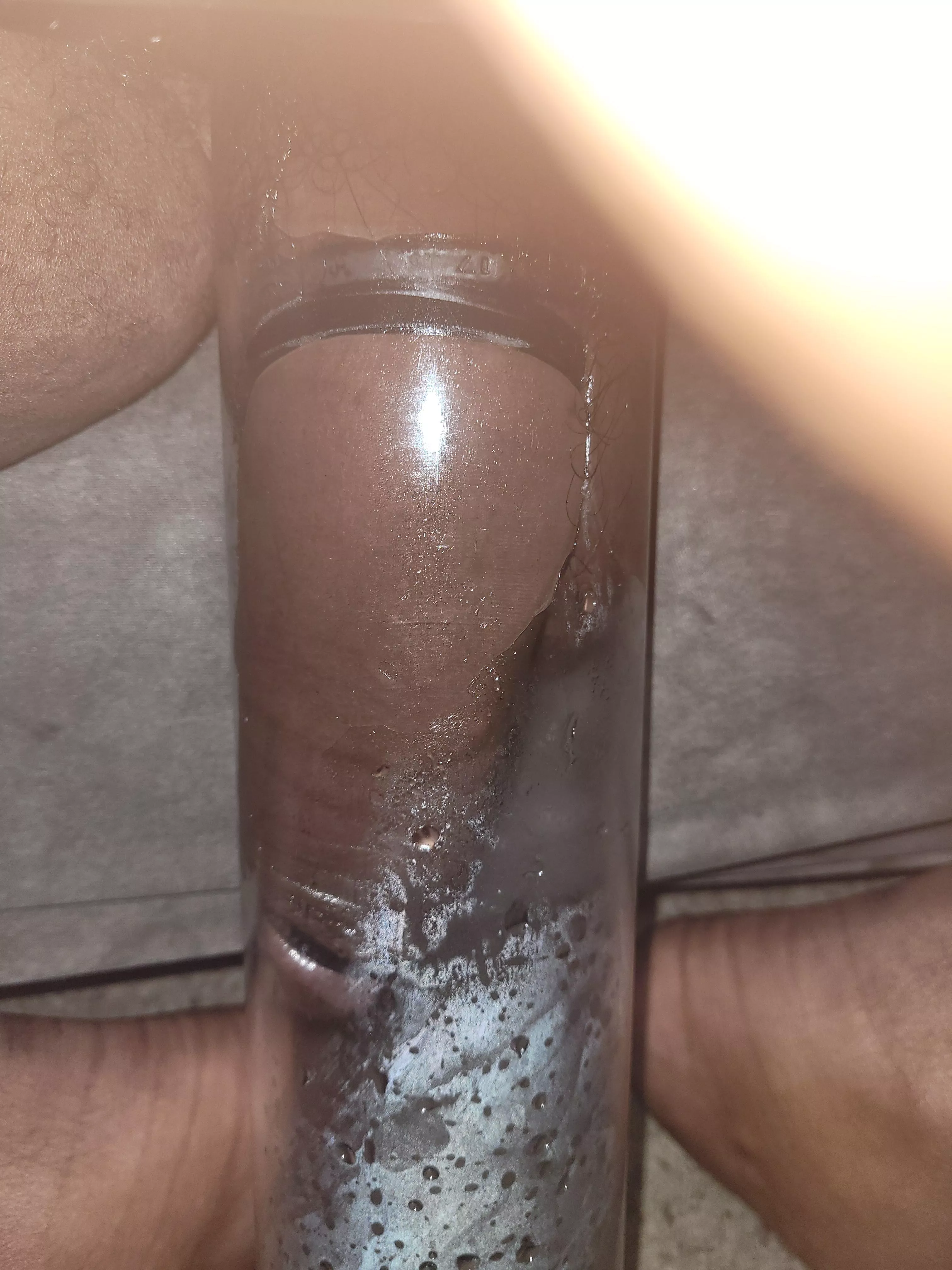 From my last pump session. I love the way it feels and how fat my cock gets. posted by Cumtastic_Couple