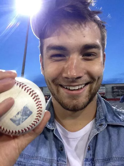 from when I caught a foul ball! posted by tj_harriss