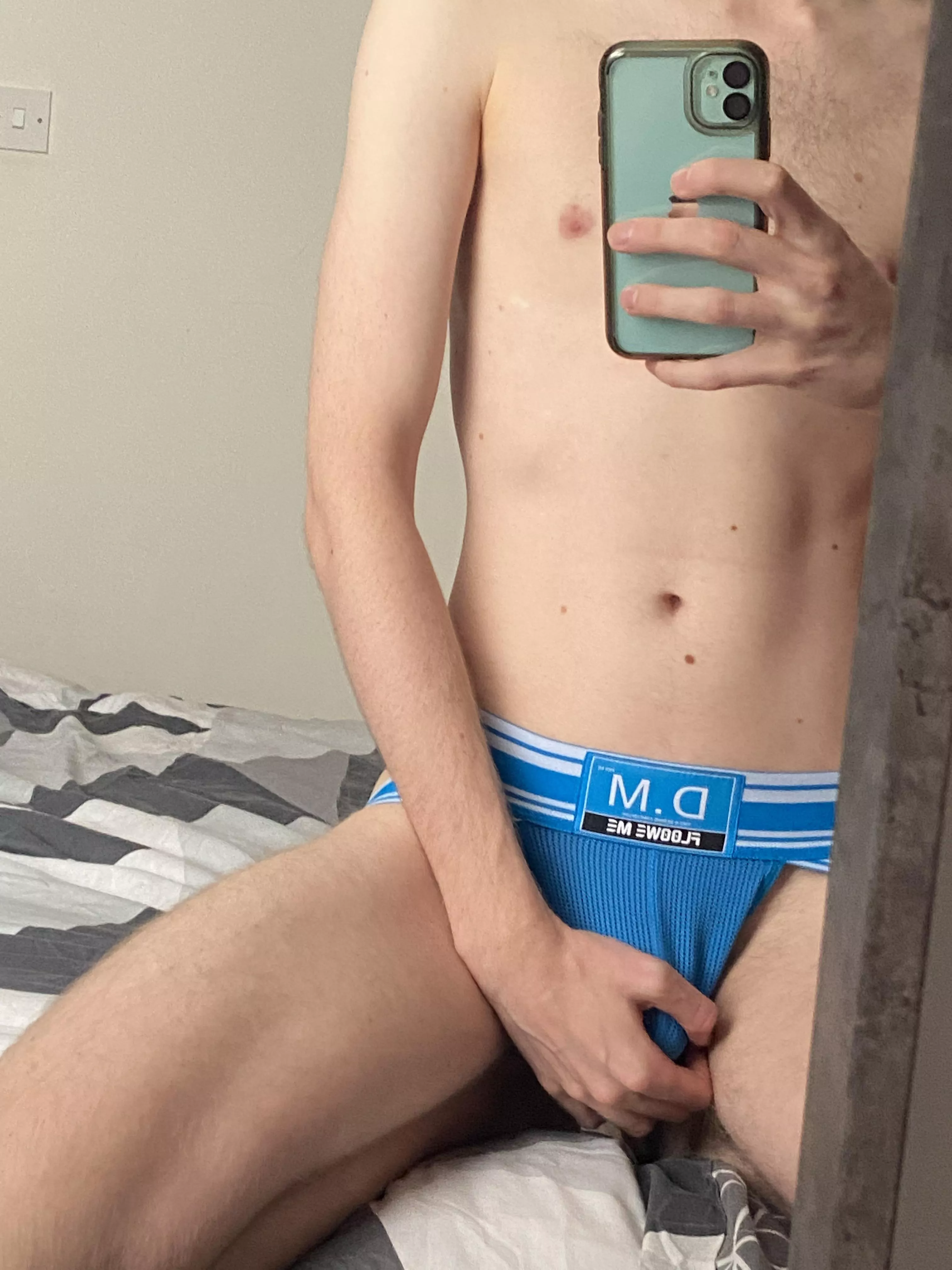 Front view ðŸ’™ posted by thejockstraplad