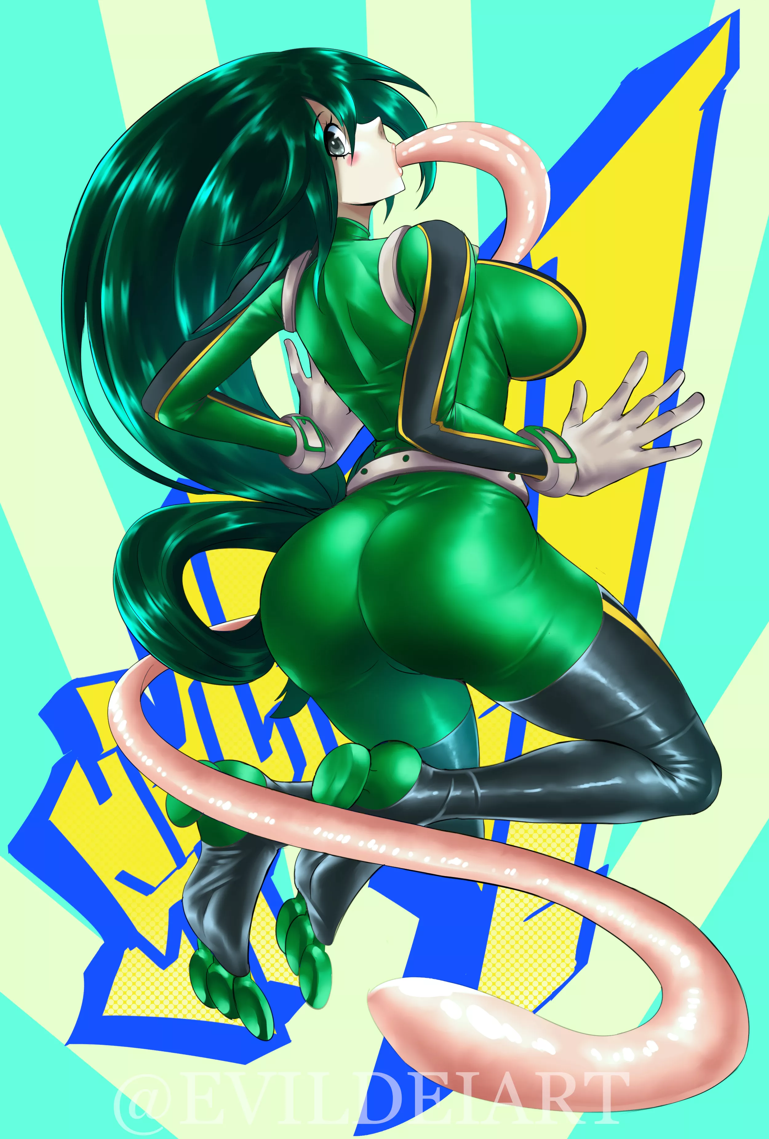 Froppy Smash! (Evil-Dei) [My Hero Academia] posted by sequence_string