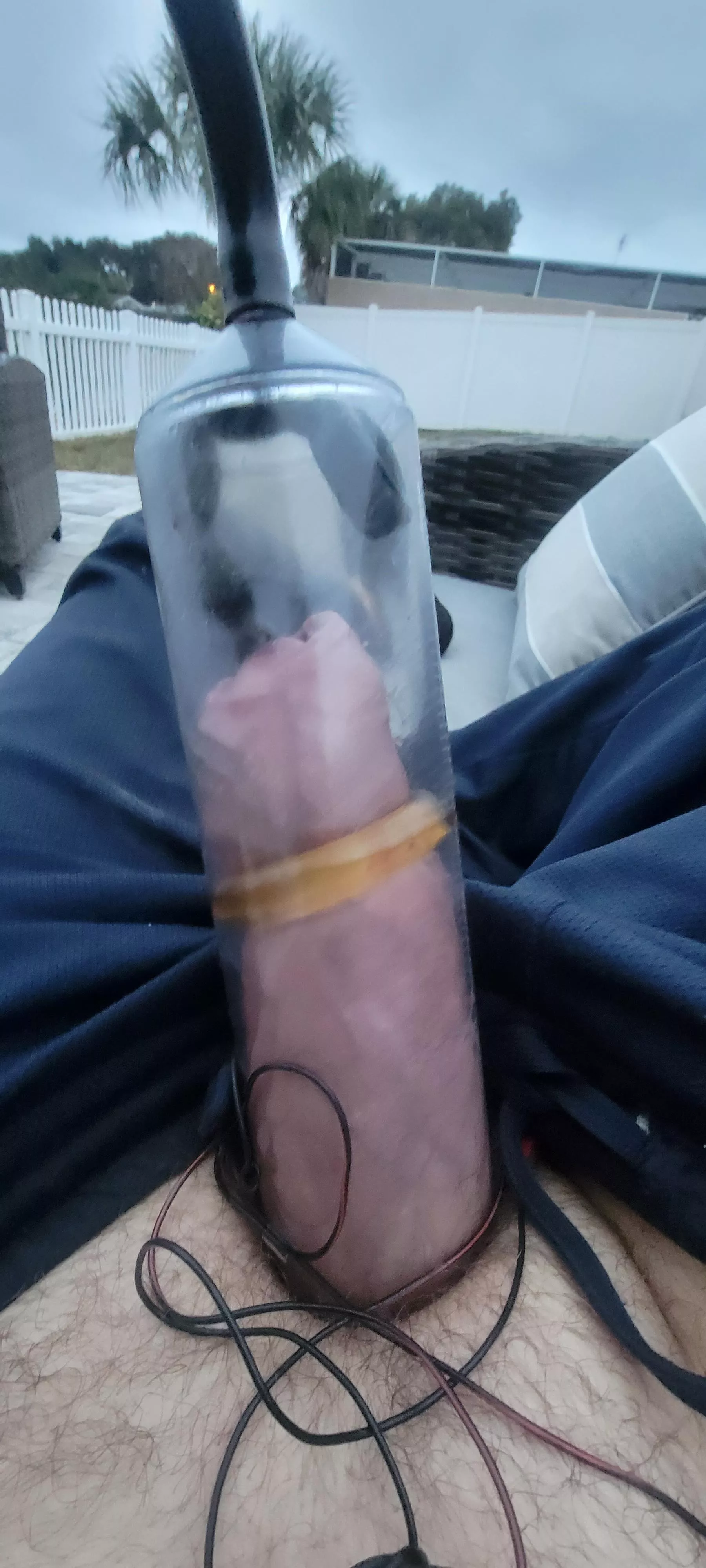 Fun time with the pump with silicone sound with estim posted by cbtbottom727