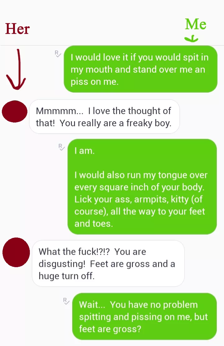 Funny interaction from Kik posted by Mongomayhem