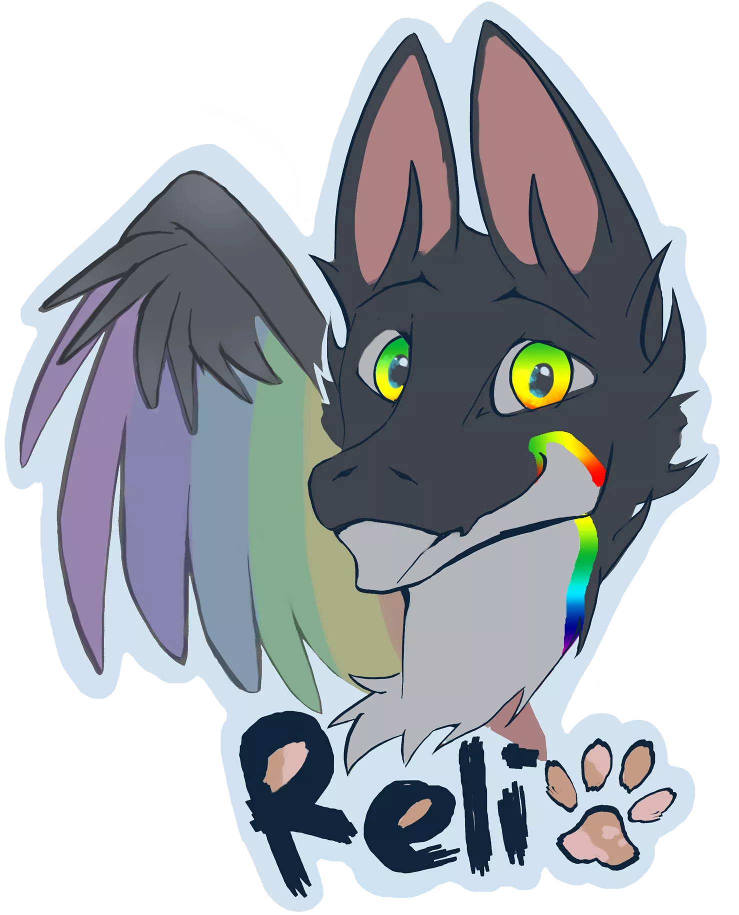 Fur badge [art by me] character isn't mine. posted by Couch_Lemon4198