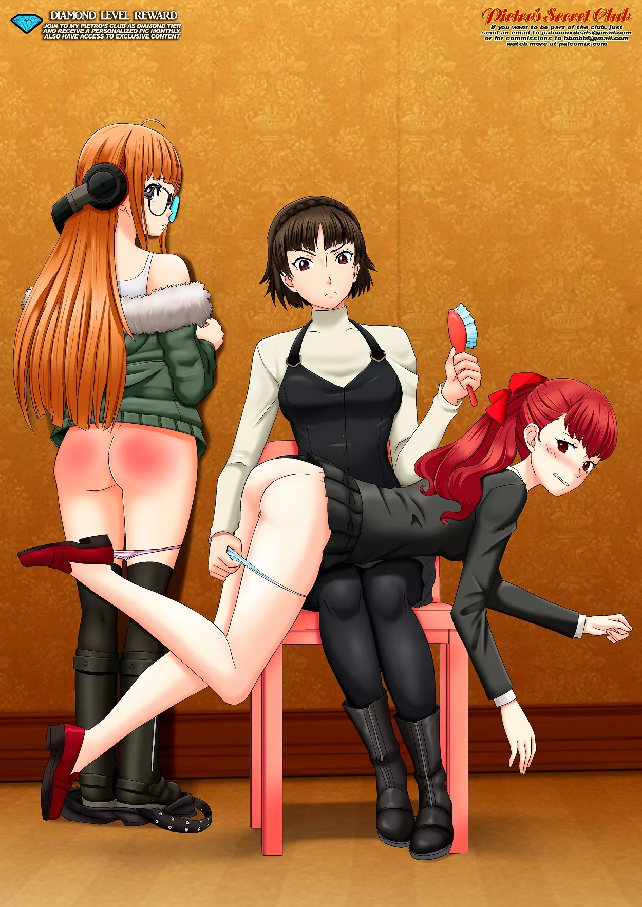 Futaba and Kasumi getting spanked posted by VolcanoDischarge