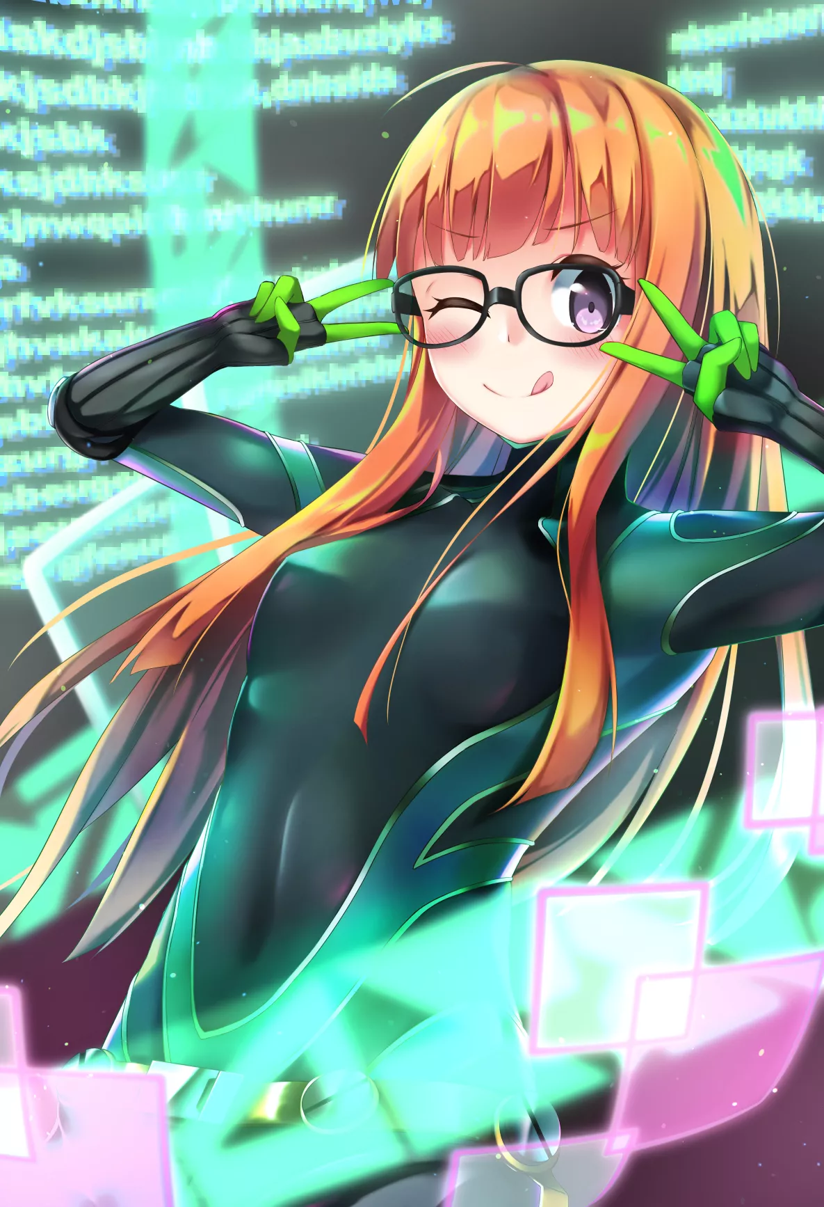 Futaba Skilled Hacker (Bananatsukis) [Persona] posted by sequence_string