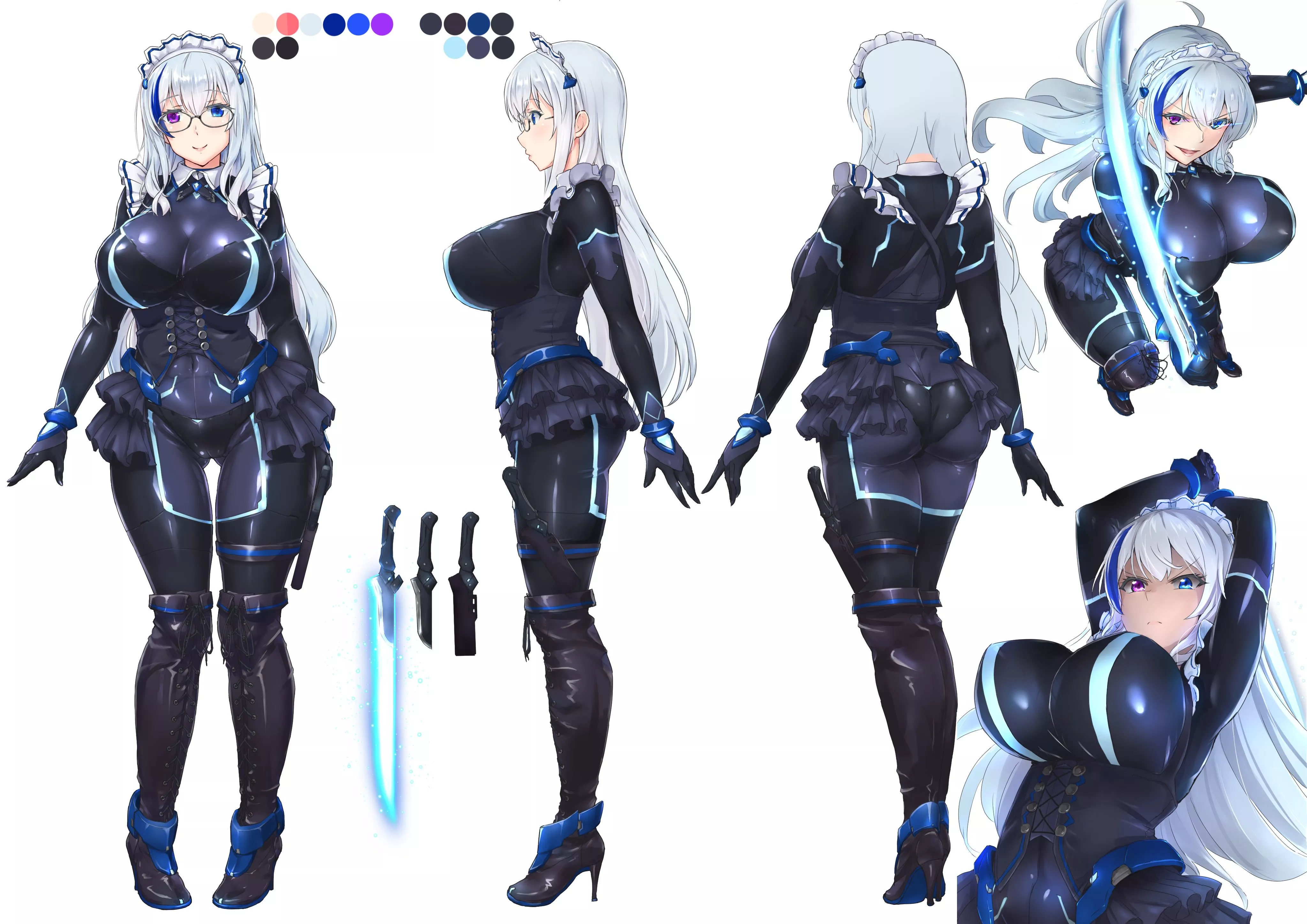 Future Combat Maid Skintight Suit (Mimoza) [Original] posted by sequence_string