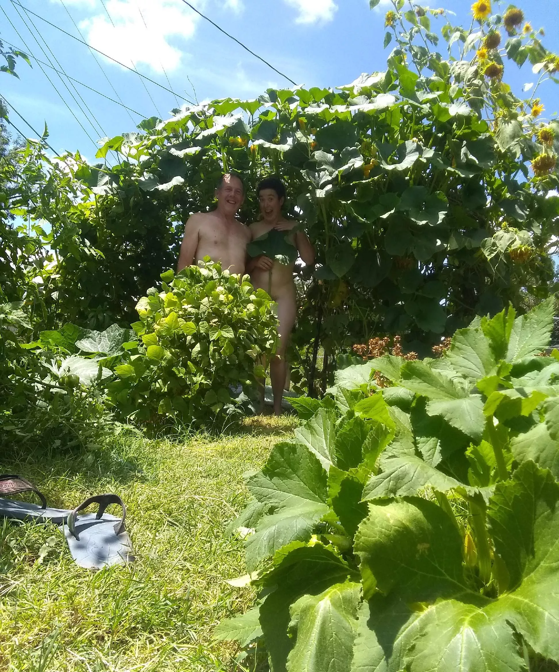 Gardening in the buff... Grab a hoe and jump in! posted by Beneficial-Radio-319