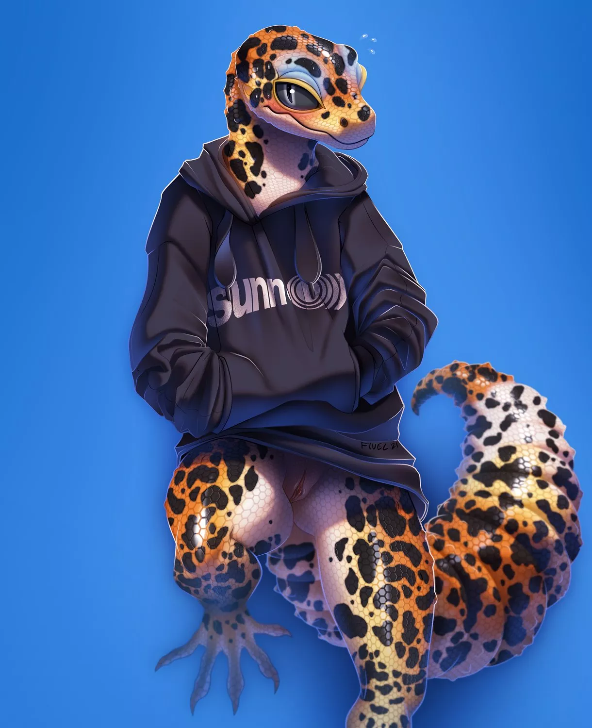 Geckos in hoodies (Fivel) posted by ElectronicWulf